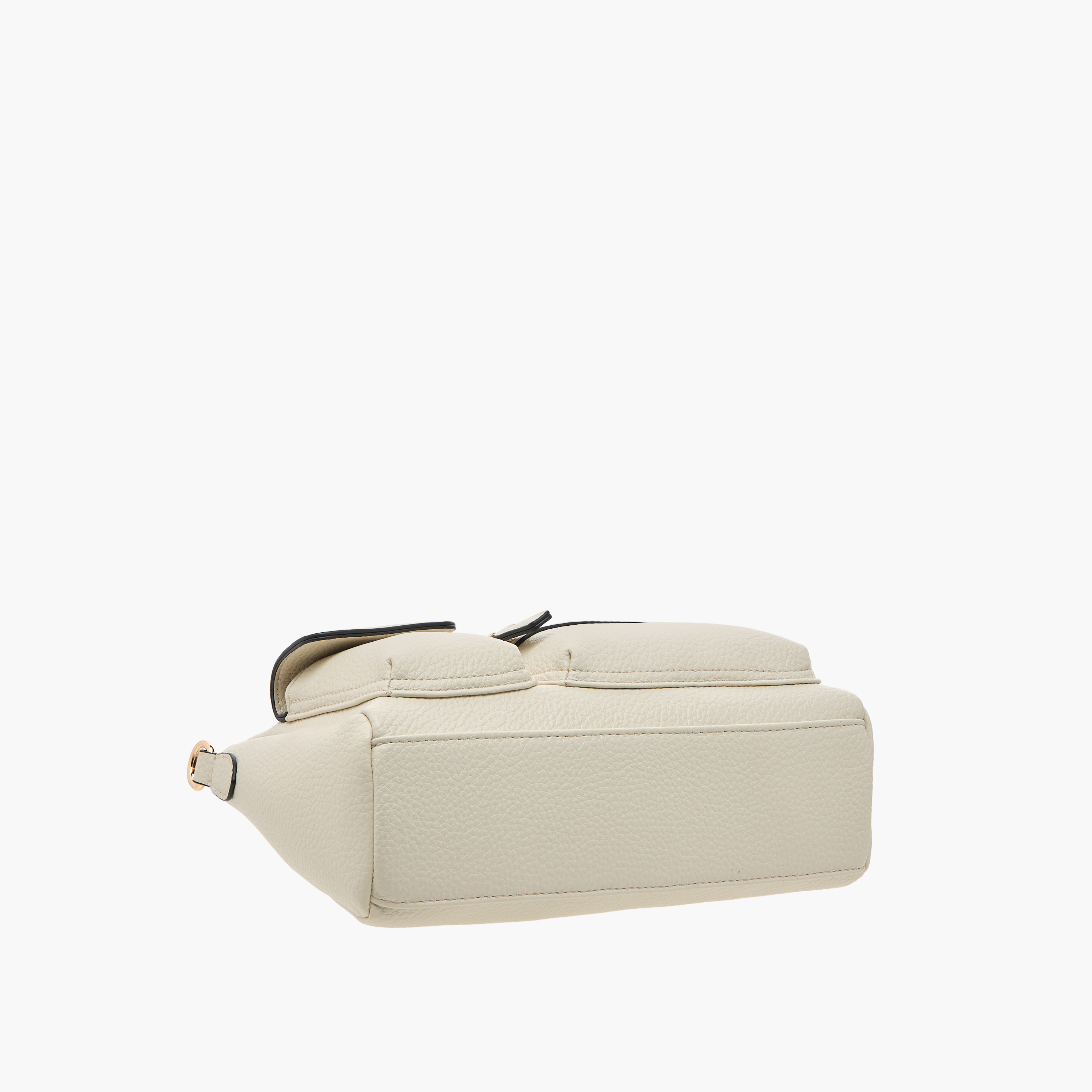 Celeste Textured Shoulder Bag with Detachable Strap and Zip Closure-women-bagsandwallets-handbags-image-6