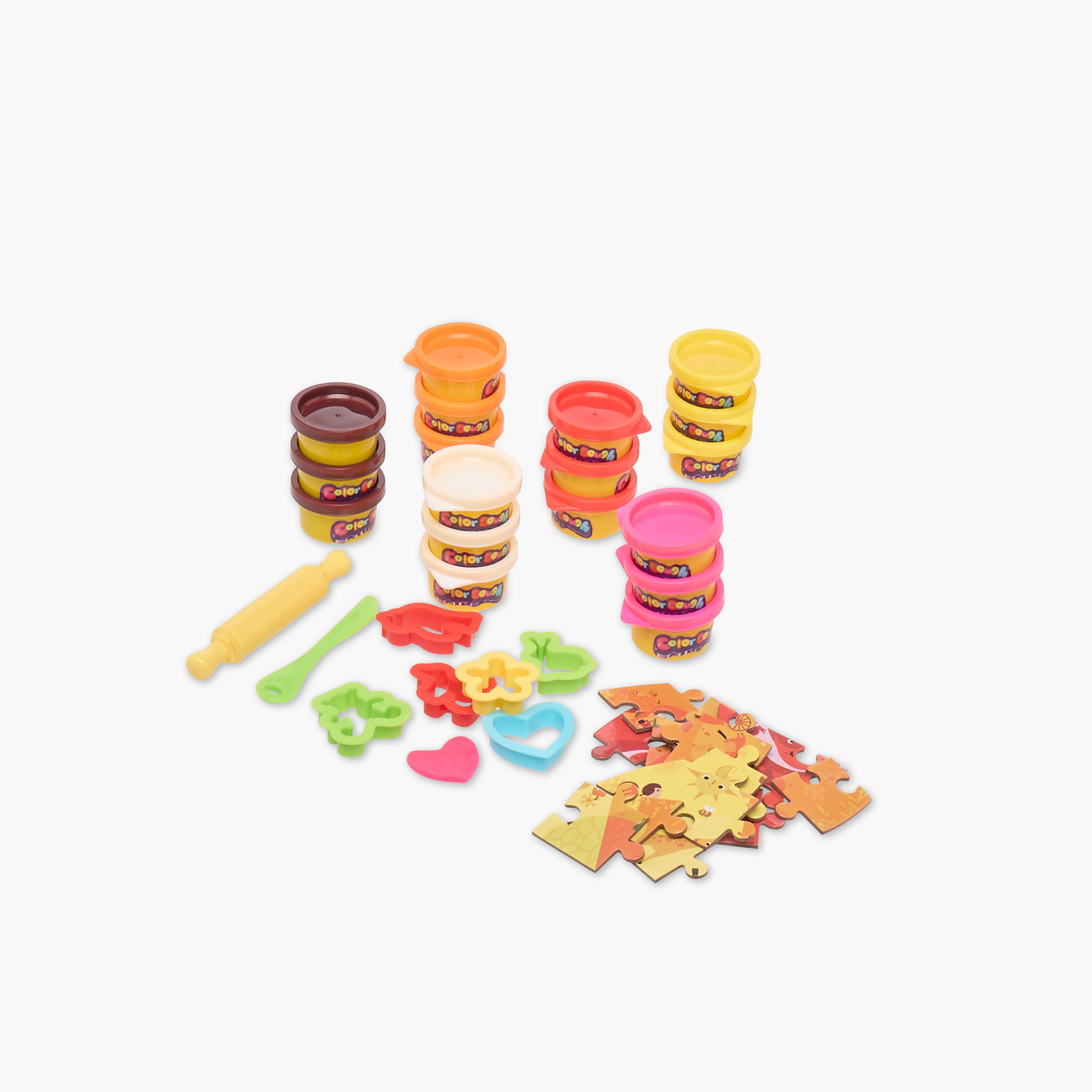 Juniors Warm Colour Enlightenment Dough Playset-school-artsandcrafts-image-1