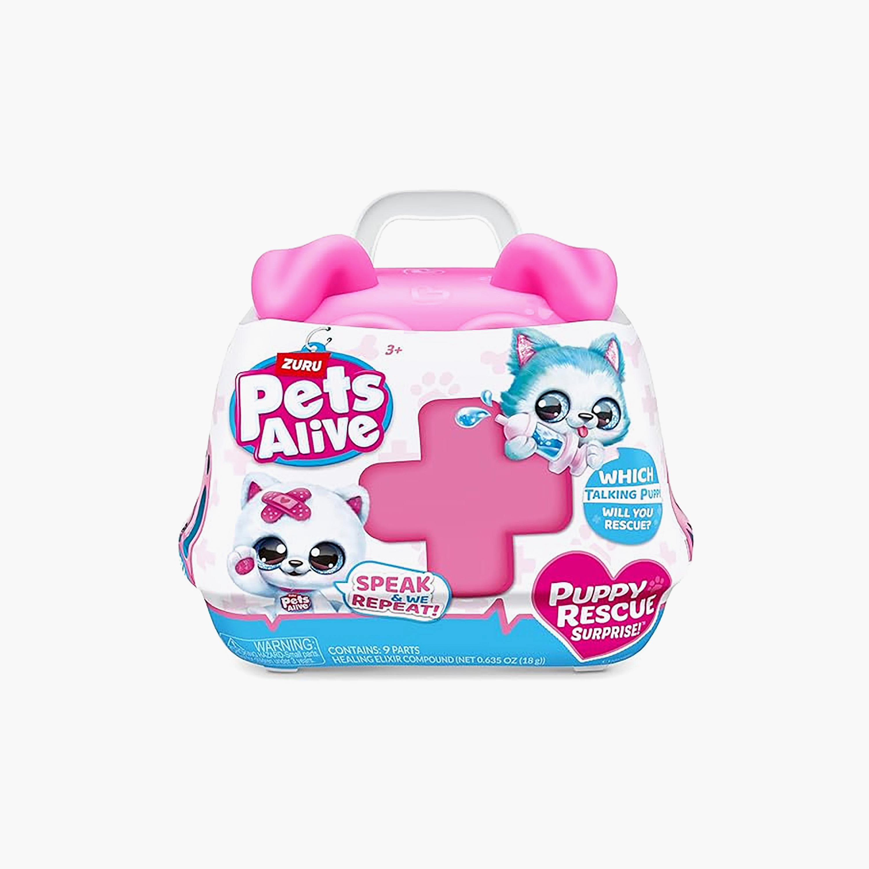 Zuru 12-Piece Plush Pets Alive Puppy Rescue Interactive Surprice Series 3 - Assorted Colours-toys-plushsofttoys-cartooncharacters-image-2