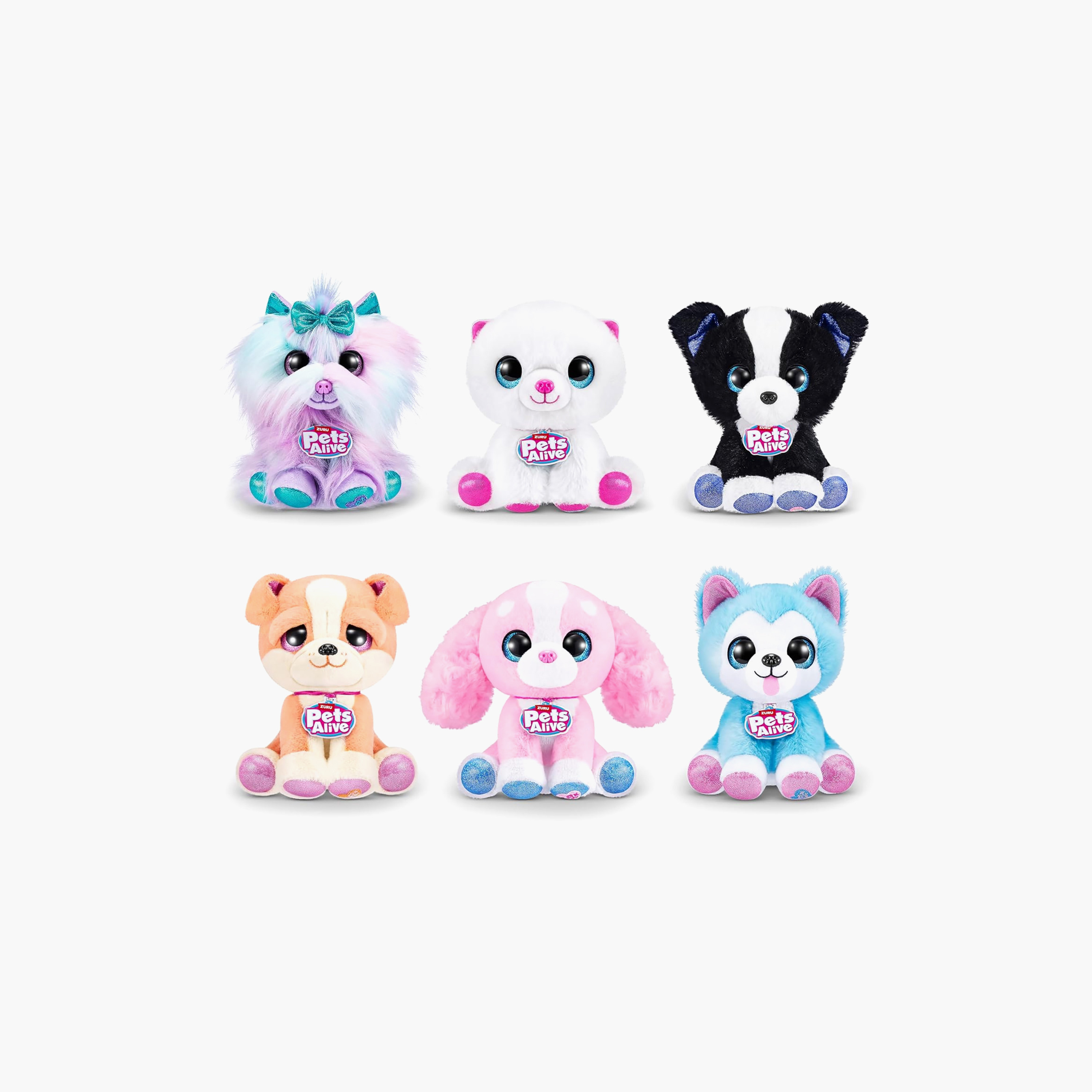 Zuru 12-Piece Plush Pets Alive Puppy Rescue Interactive Surprice Series 3 - Assorted Colours-toys-plushsofttoys-cartooncharacters-image-3