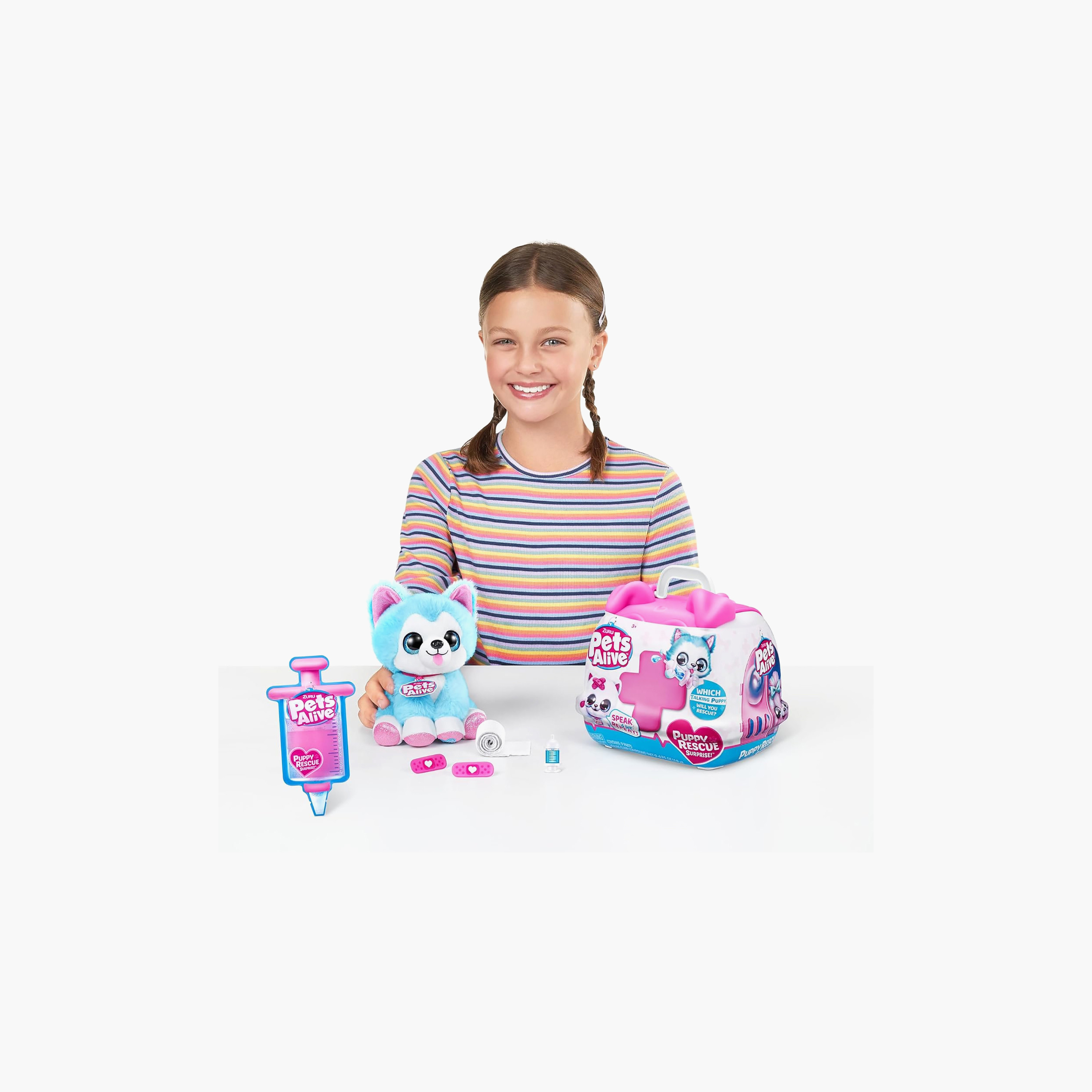 Zuru 12-Piece Plush Pets Alive Puppy Rescue Interactive Surprice Series 3 - Assorted Colours-toys-plushsofttoys-cartooncharacters-image-7
