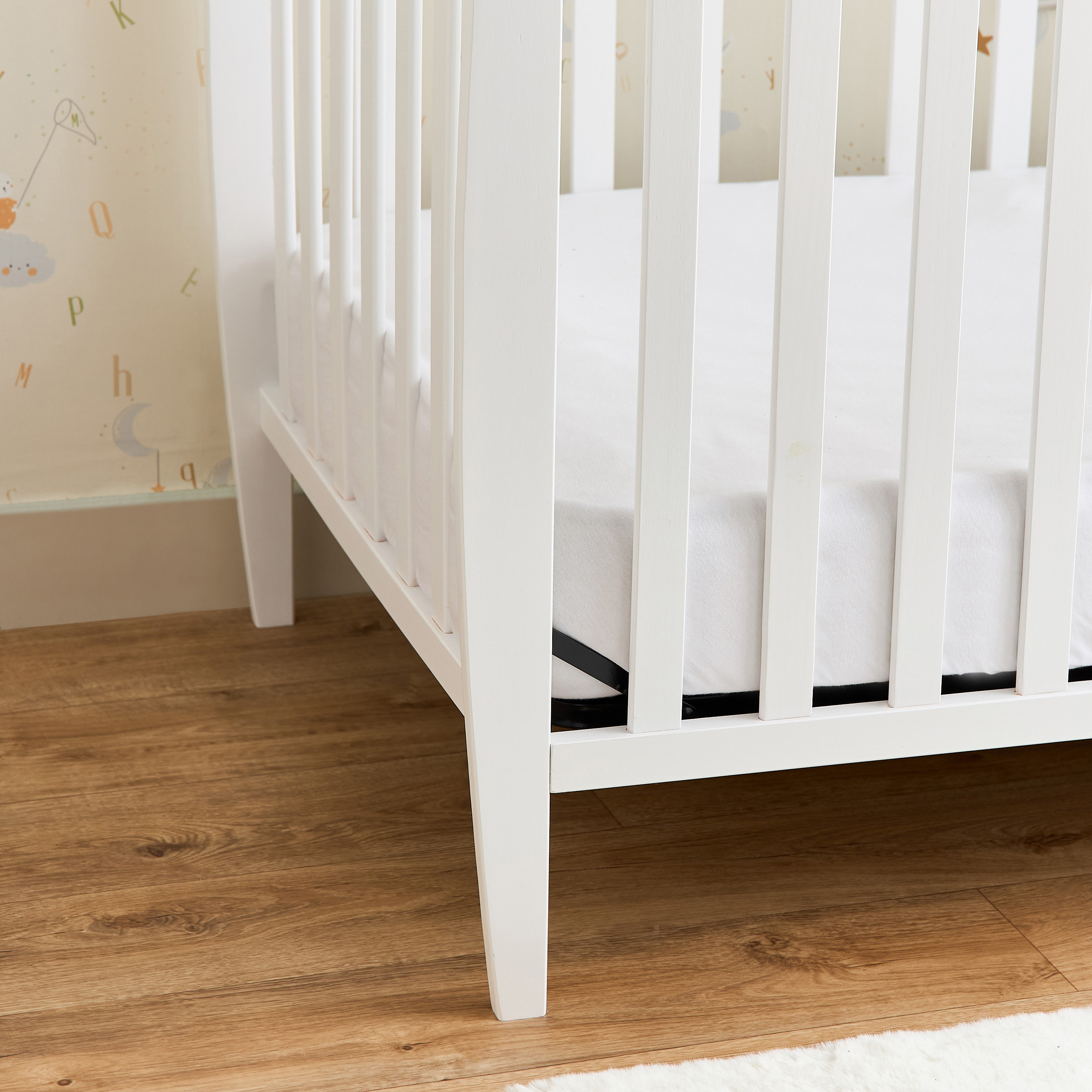 Little Bloomers April Crib with 4-in-1 Convertible Design and Adjustable Height (Up to 2 years)-baby-nursery-furniture-cribsandbeds-babycribs-image-7