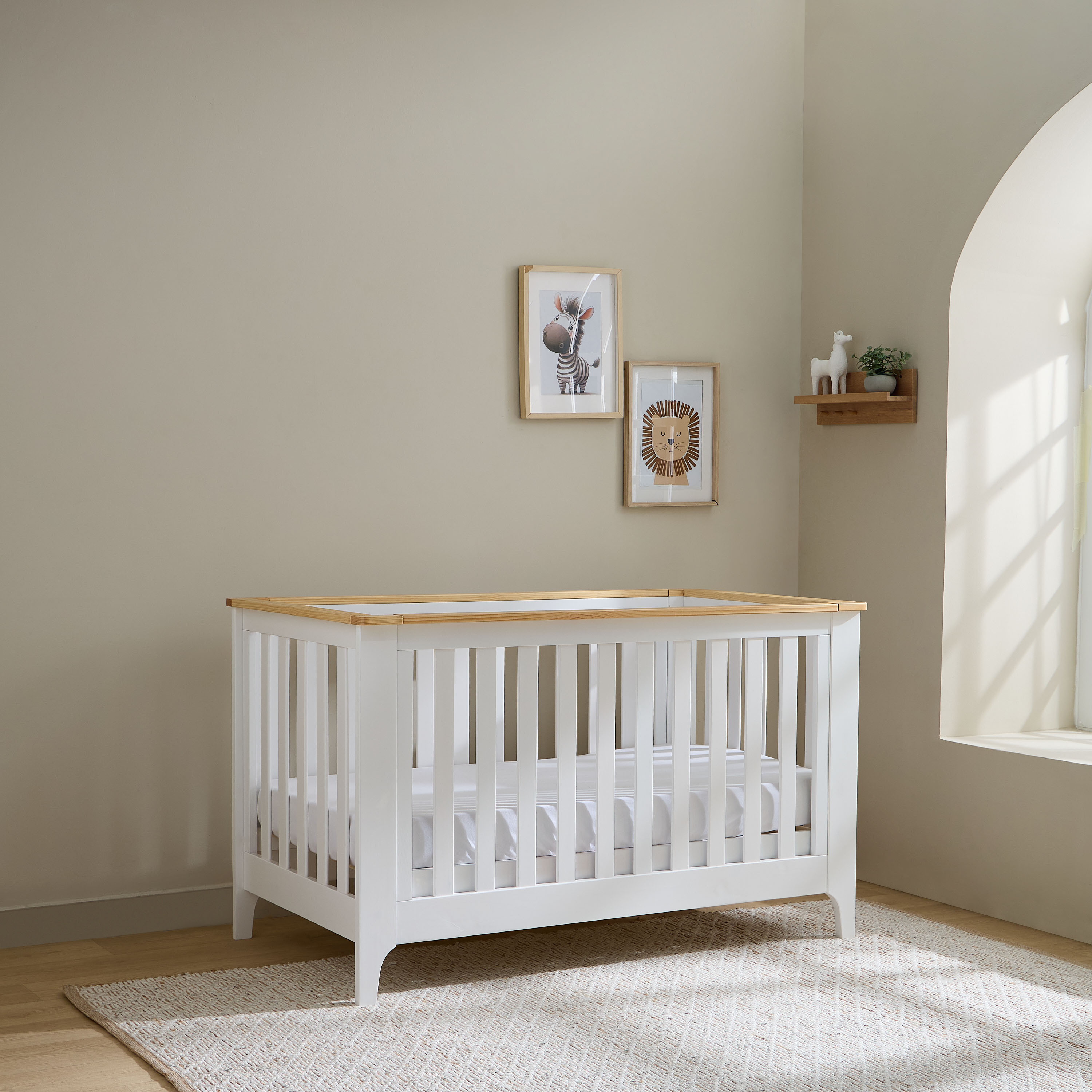 Little Bloomers June Convertible Crib-baby-nursery-furniture-cribsandbeds-babycribs-image-2