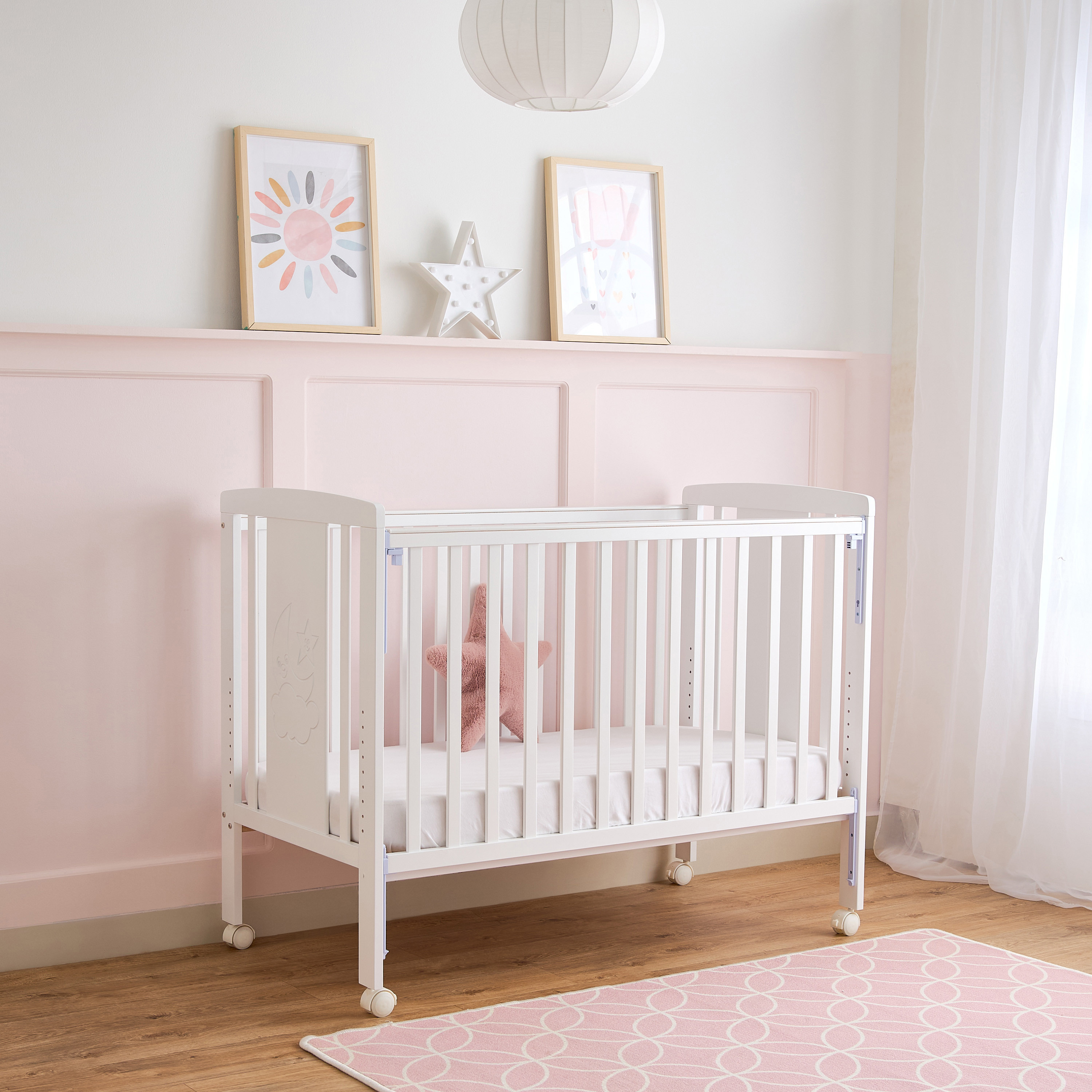Little Bloomers Jane Convertible Dropside Crib-baby-nursery-furniture-cribsandbeds-babycribs-image-1
