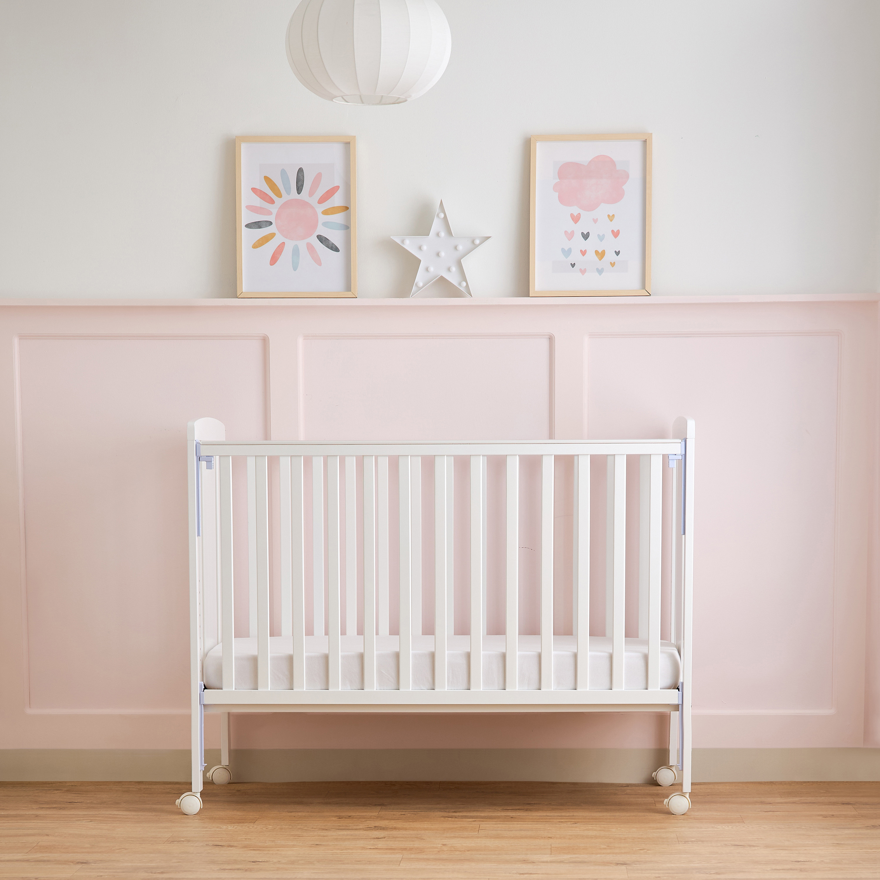 Little Bloomers Jane Crib with 4-in-1 Convertible Design and Adjustable Height (Up to 2 years)-baby-nursery-furniture-cribsandbeds-babycribs-image-11