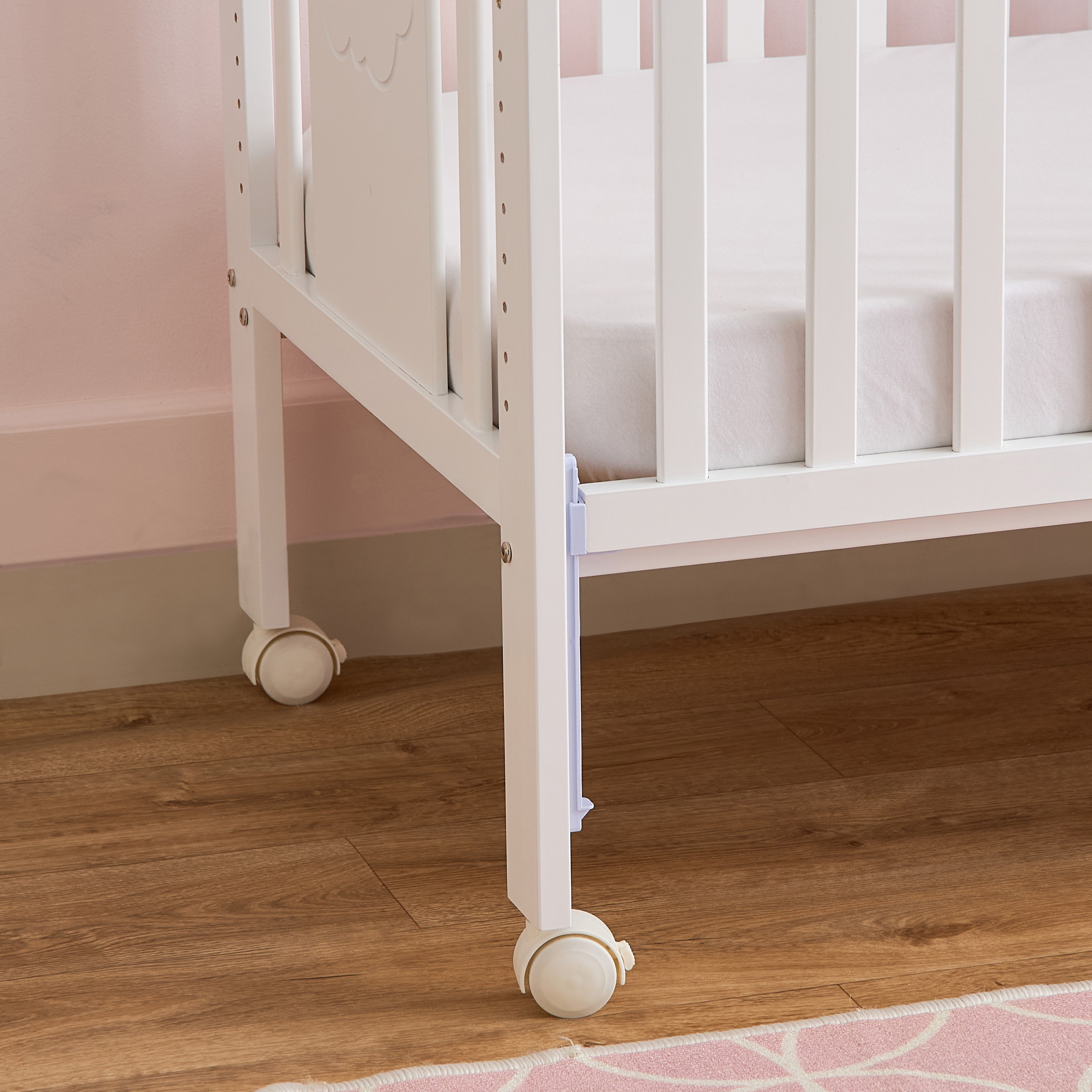 Little Bloomers Jane Crib with 4-in-1 Convertible Design and Adjustable Height (Up to 2 years)-baby-nursery-furniture-cribsandbeds-babycribs-image-13
