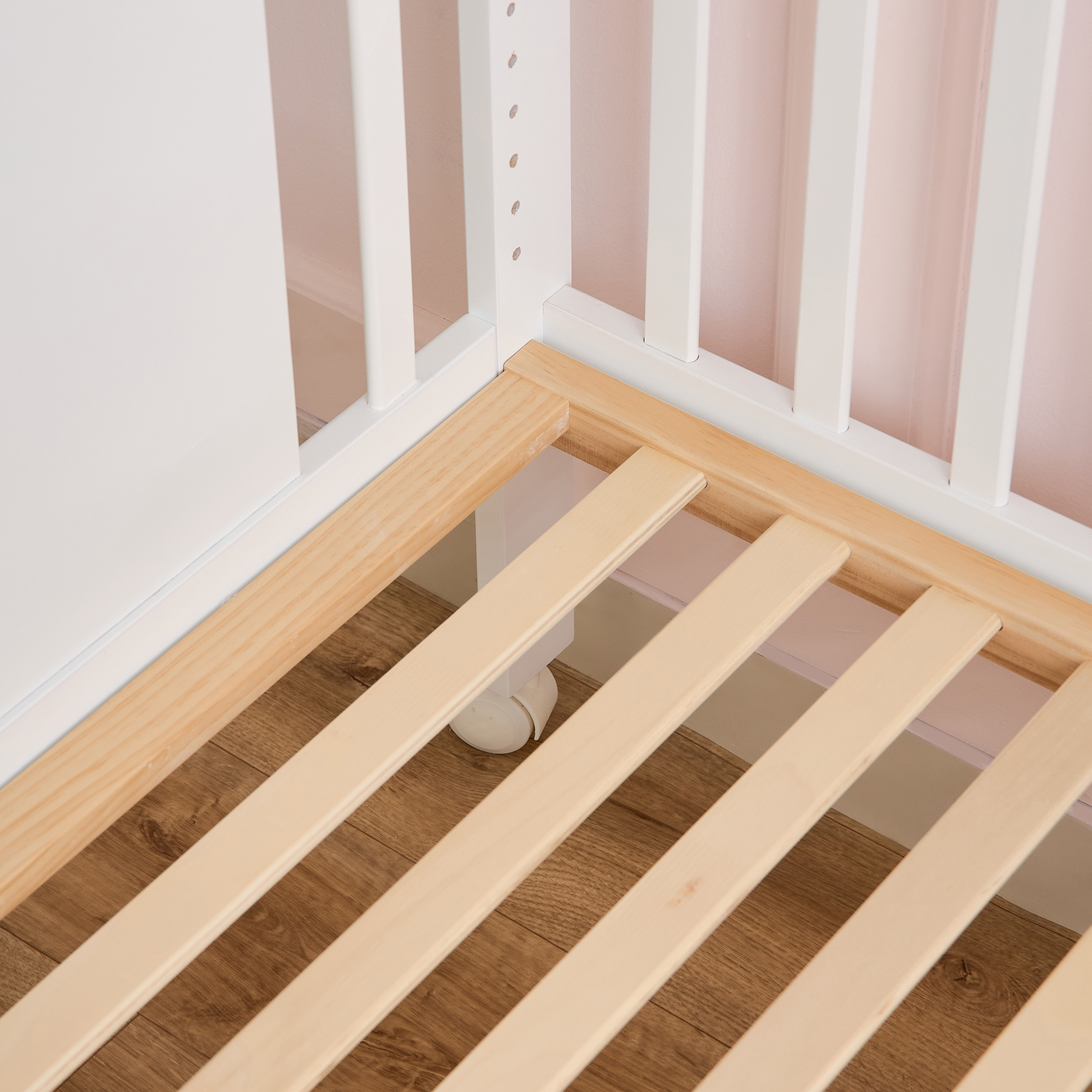 Little Bloomers Jane Crib with 4-in-1 Convertible Design and Adjustable Height (Up to 2 years)-baby-nursery-furniture-cribsandbeds-babycribs-image-16