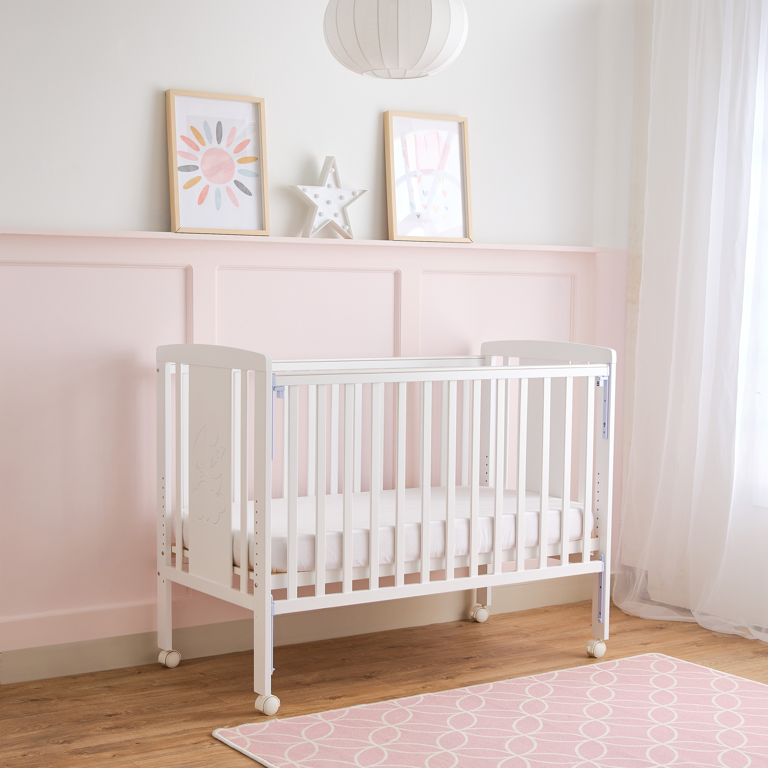 Little Bloomers Jane Convertible Dropside Crib-baby-nursery-furniture-cribsandbeds-babycribs-image-3