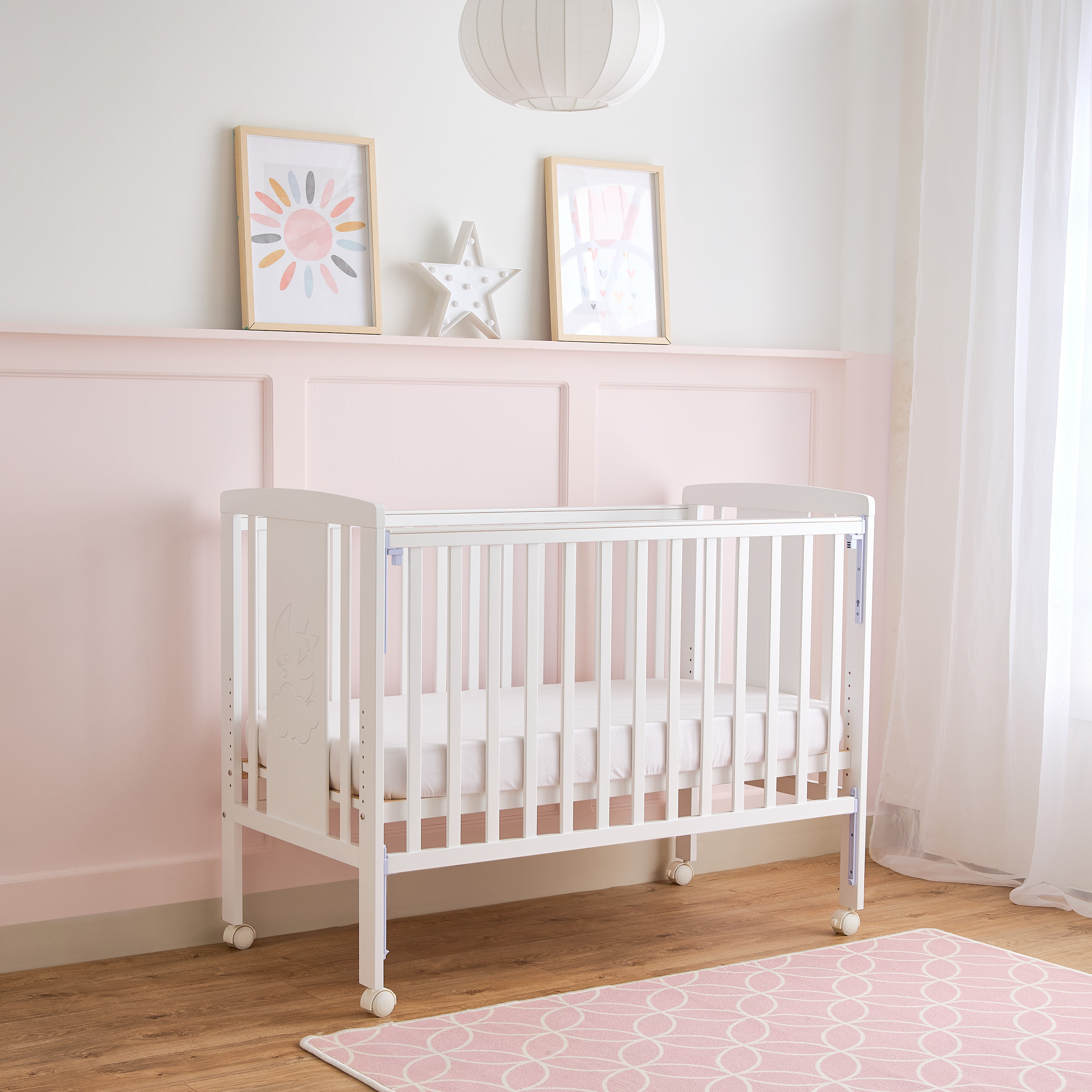 Little Bloomers Jane Convertible Dropside Crib-baby-nursery-furniture-cribsandbeds-babycribs-image-4