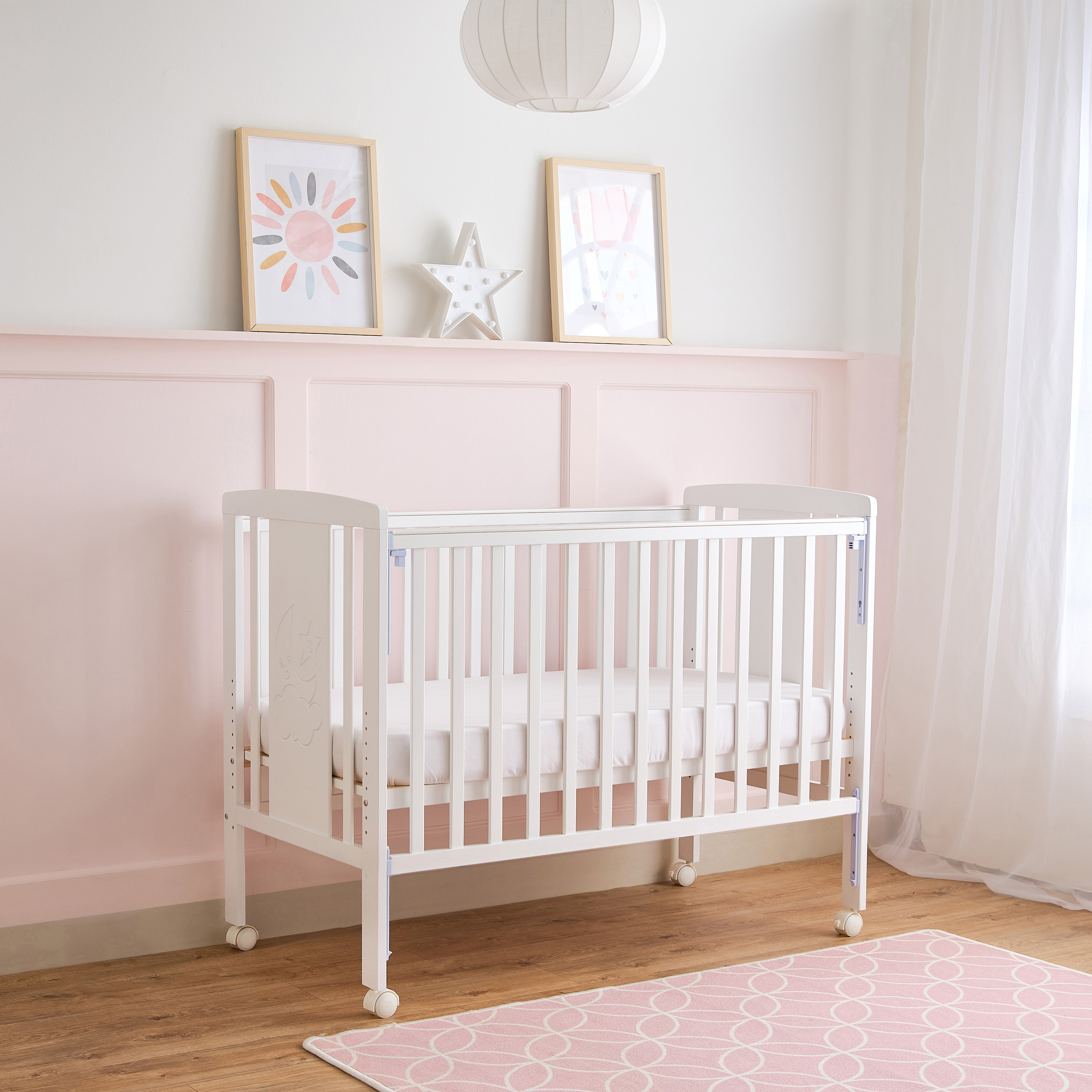 Little Bloomers Jane Convertible Dropside Crib-baby-nursery-furniture-cribsandbeds-babycribs-image-5
