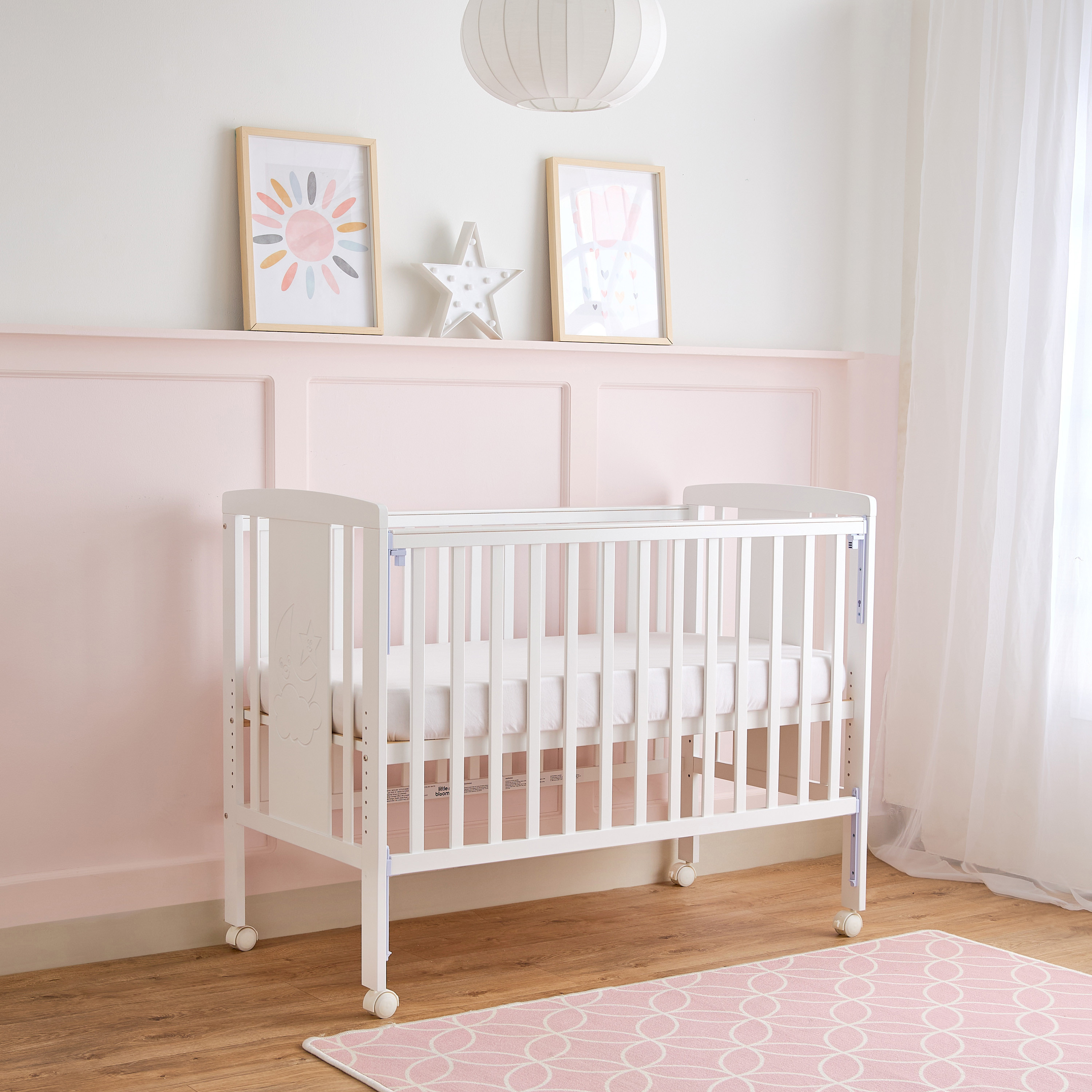 Little Bloomers Jane Convertible Dropside Crib-baby-nursery-furniture-cribsandbeds-babycribs-image-8