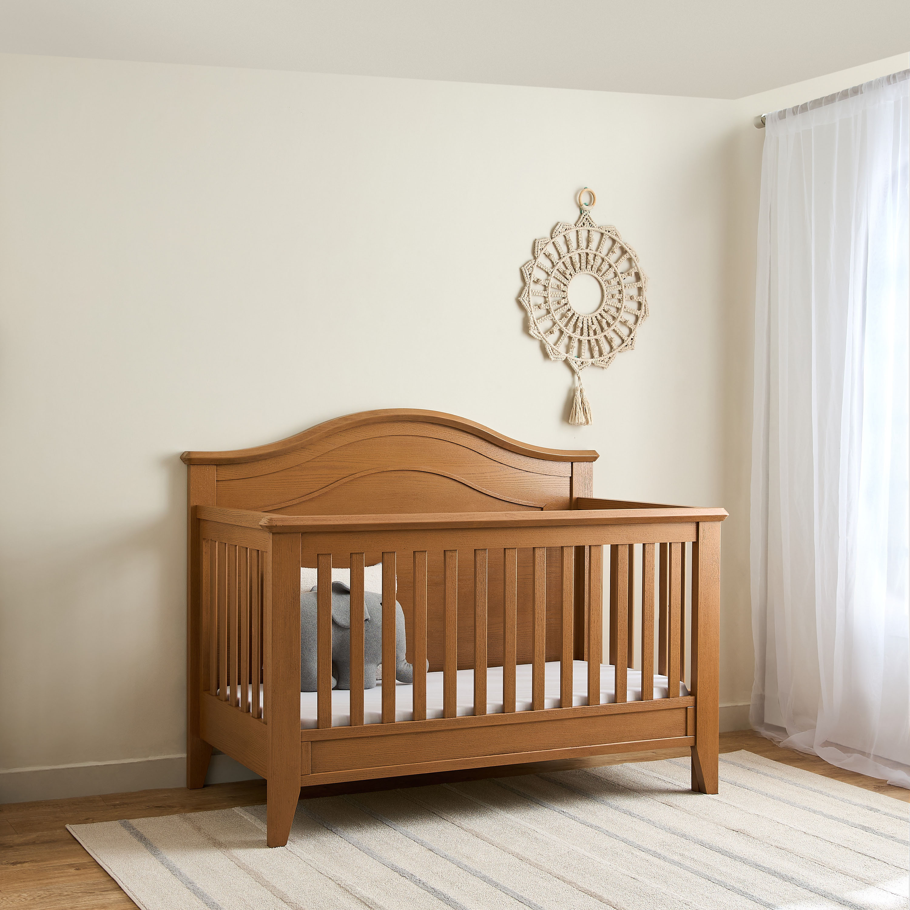 Giggles Atlas Crib with 2-in-1 Convertible Design and Adjustable Height (Up to 6 years)-baby-nursery-furniture-cribsandbeds-babycribs-image-1