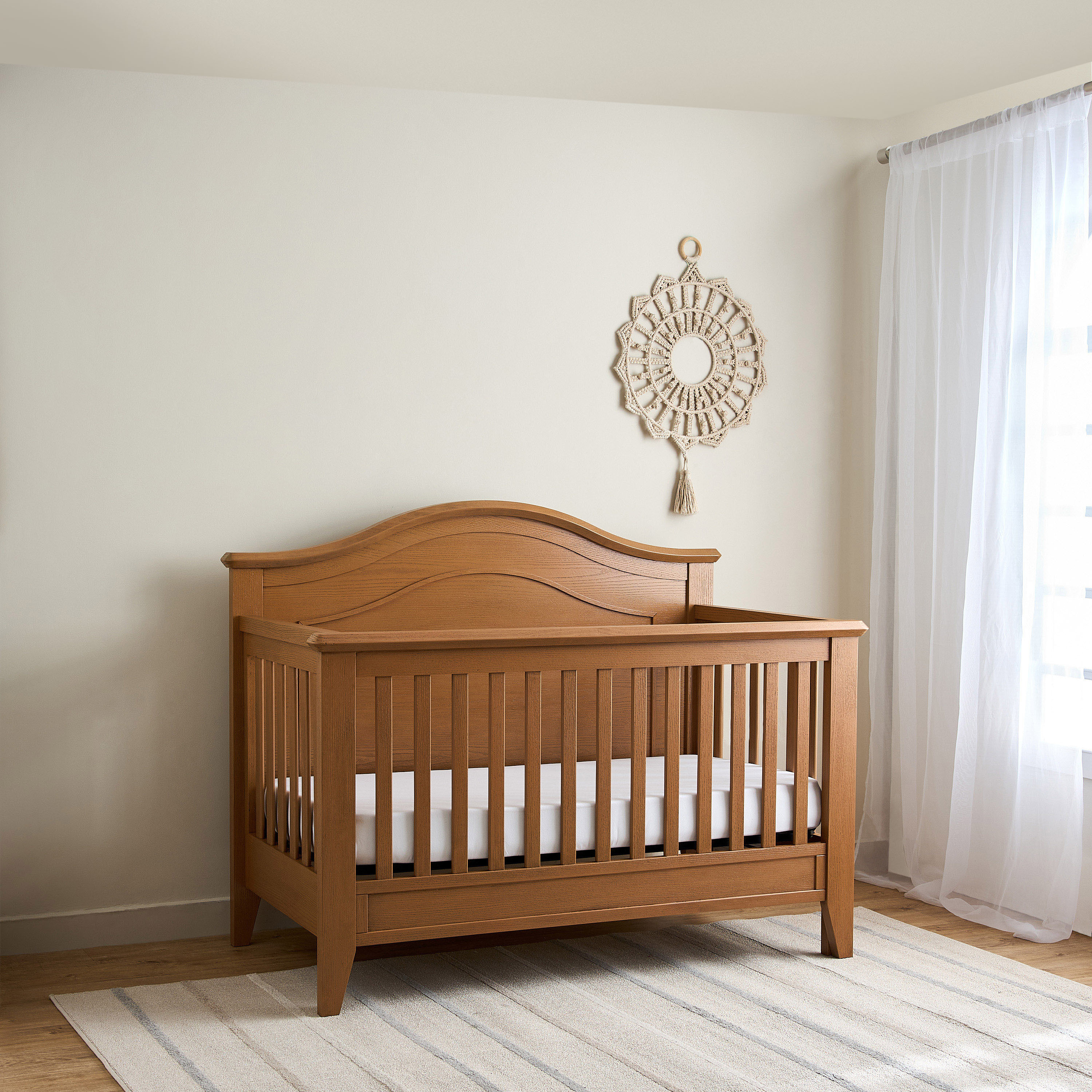 Giggles Atlas Crib with 2-in-1 Convertible Design and Adjustable Height (Up to 6 years)-baby-nursery-furniture-cribsandbeds-babycribs-image-4
