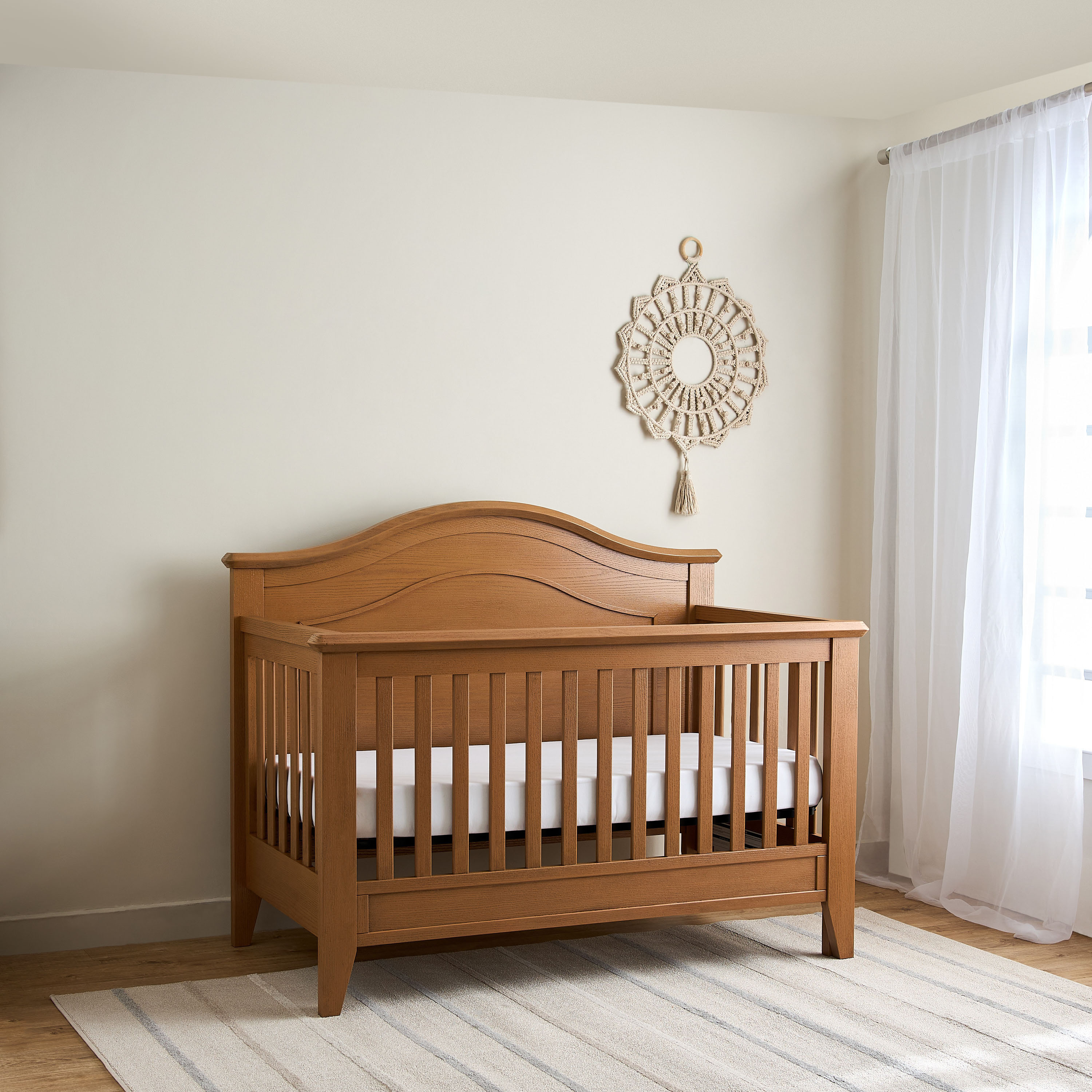 Giggles Atlas Crib with 2-in-1 Convertible Design and Adjustable Height (Up to 6 years)-baby-nursery-furniture-cribsandbeds-babycribs-image-5