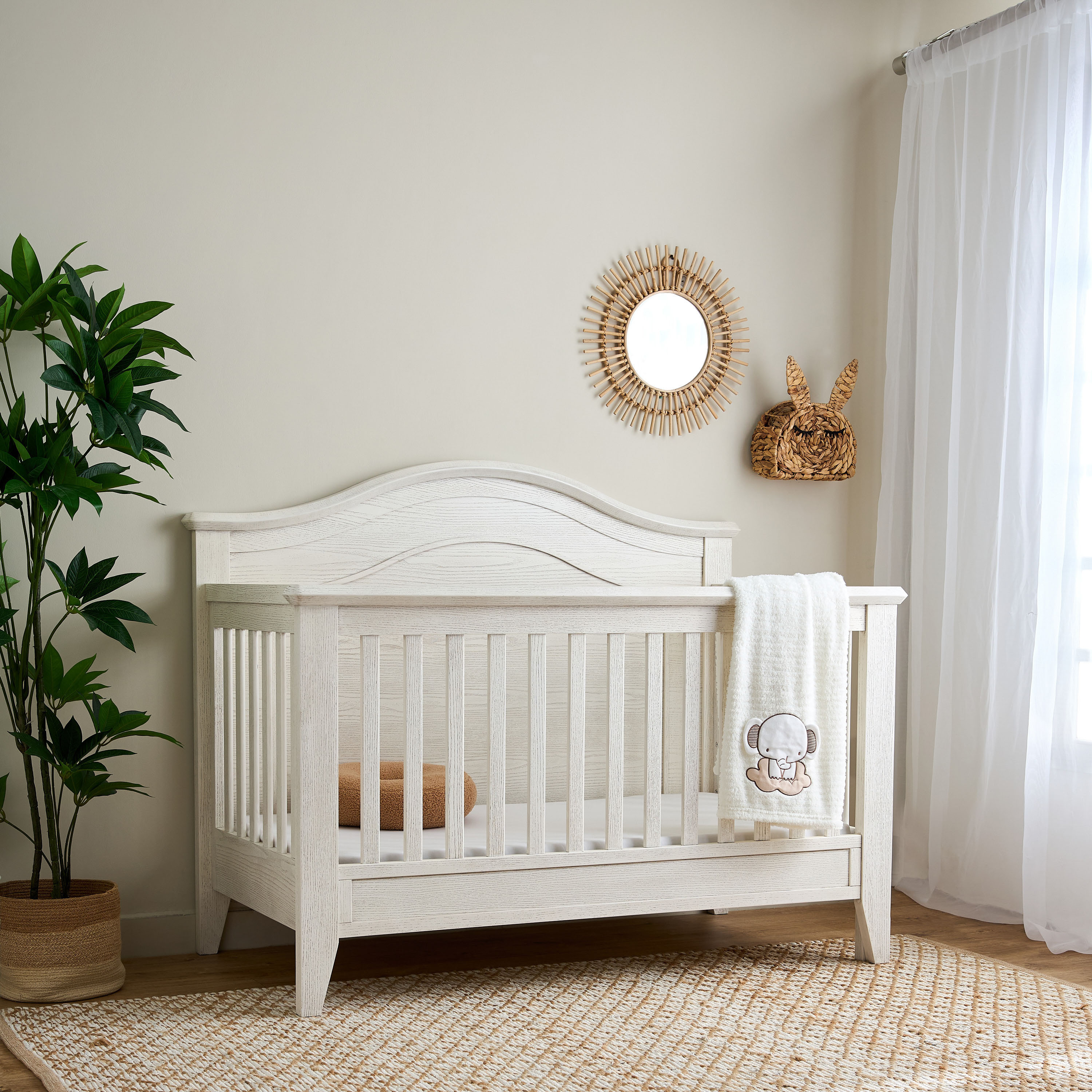 Giggles Atlas Crib with 2-in-1 Convertible Design and Adjustable Height (Up to 6 years)-baby-nursery-furniture-cribsandbeds-babycribs-image-1