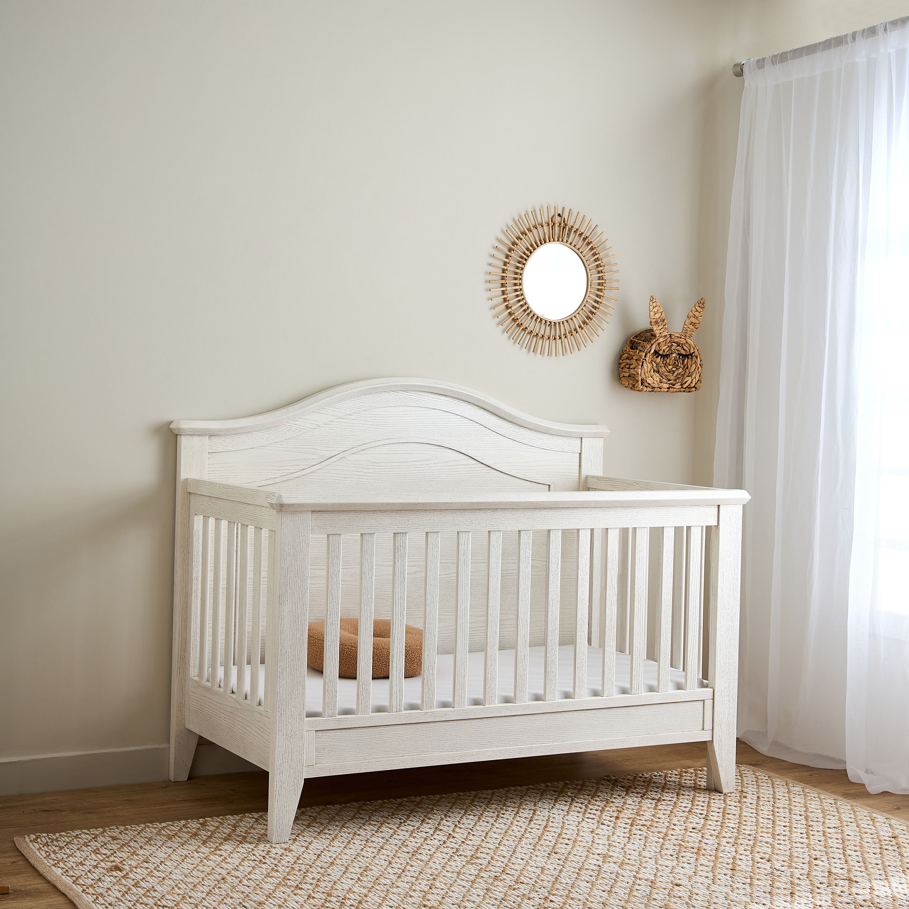 Giggles Atlas Crib with 2-in-1 Convertible Design and Adjustable Height (Up to 6 years)-baby-nursery-furniture-cribsandbeds-babycribs-image-2