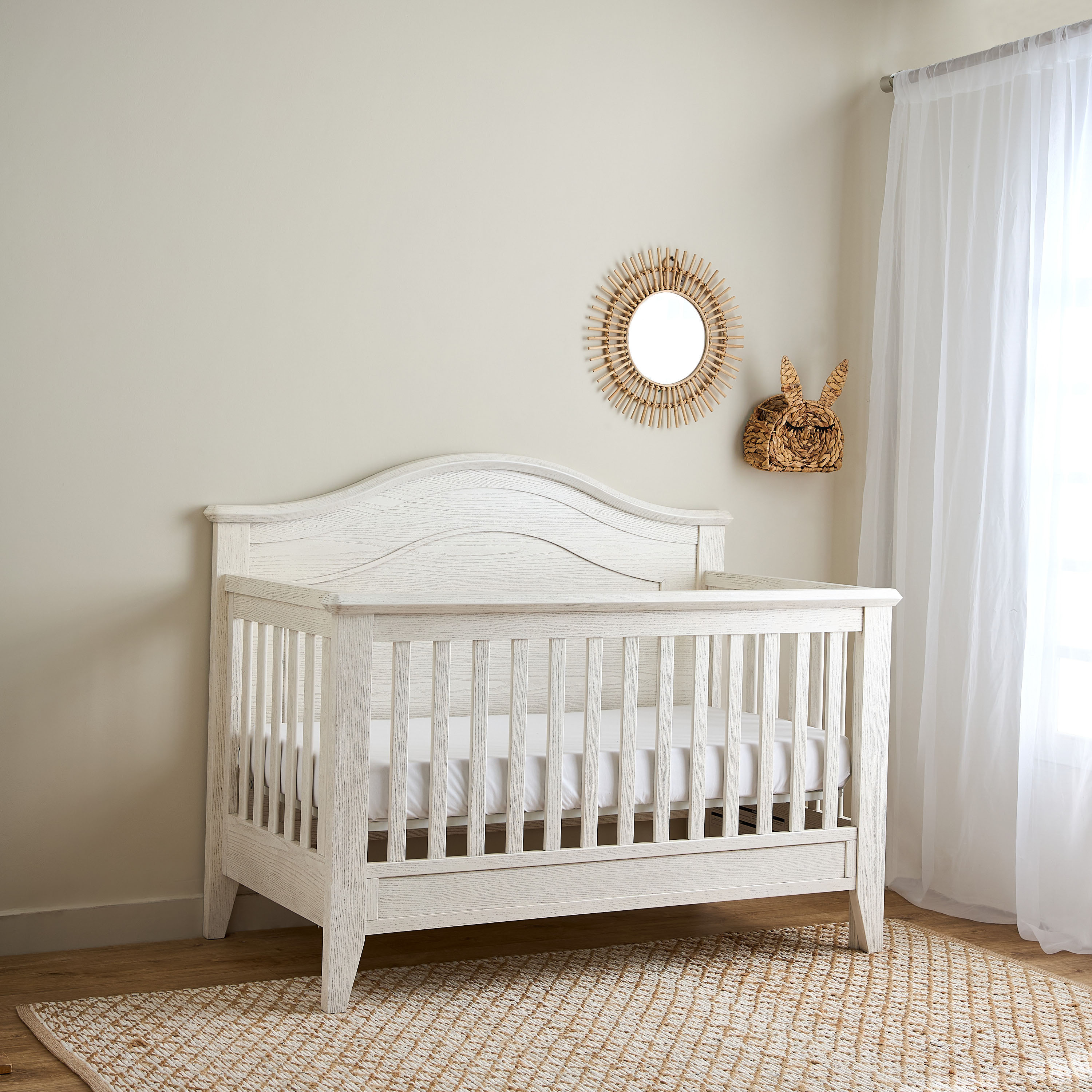 Giggles Atlas Crib with 2-in-1 Convertible Design and Adjustable Height (Up to 6 years)-baby-nursery-furniture-cribsandbeds-babycribs-image-6