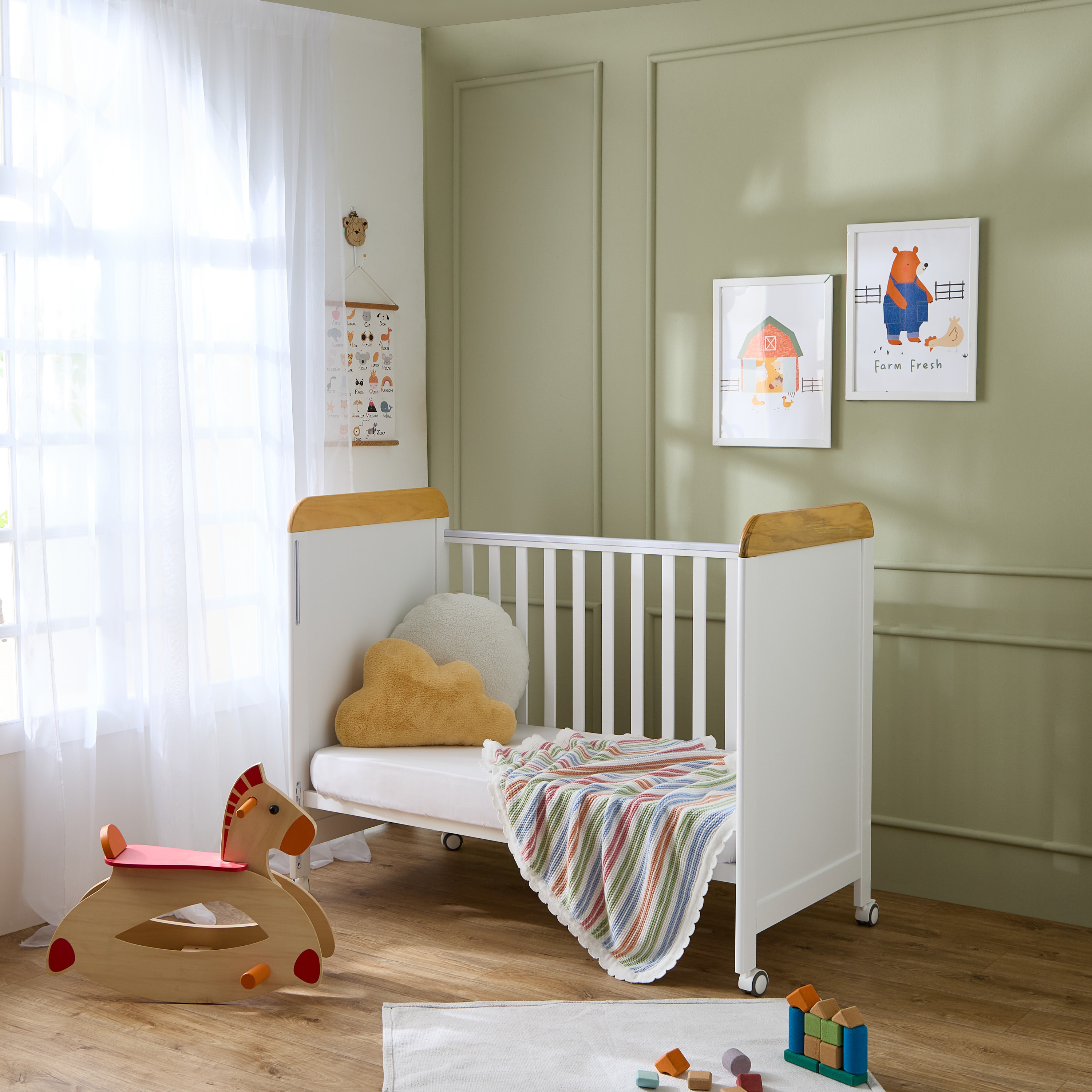 Little Bloomers May Crib with Adjustable Height (Up to 3 years)-baby-nursery-furniture-cribsandbeds-babycribs-image-12