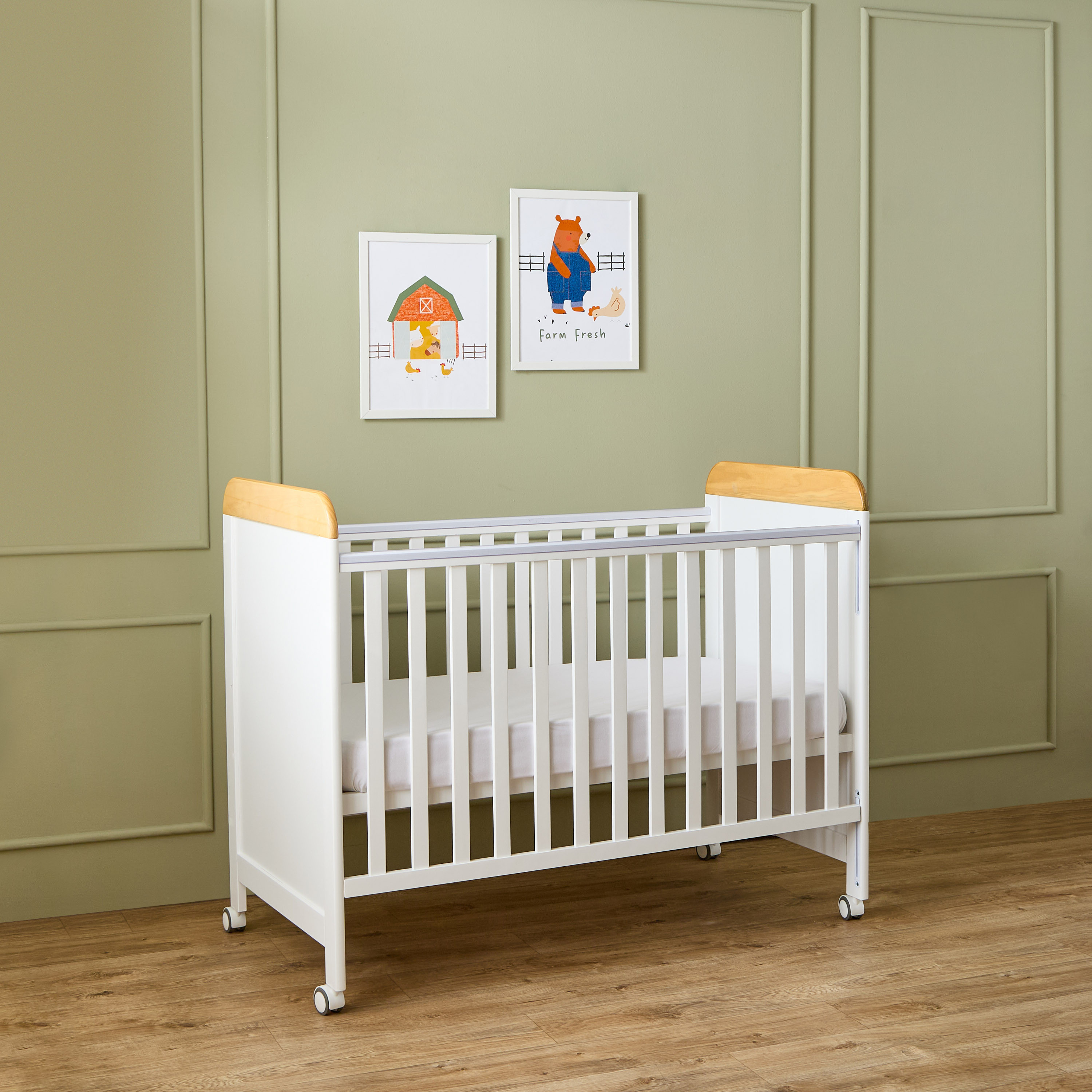 Little Bloomers May Crib with Adjustable Height (Up to 3 years)-baby-nursery-furniture-cribsandbeds-babycribs-image-3