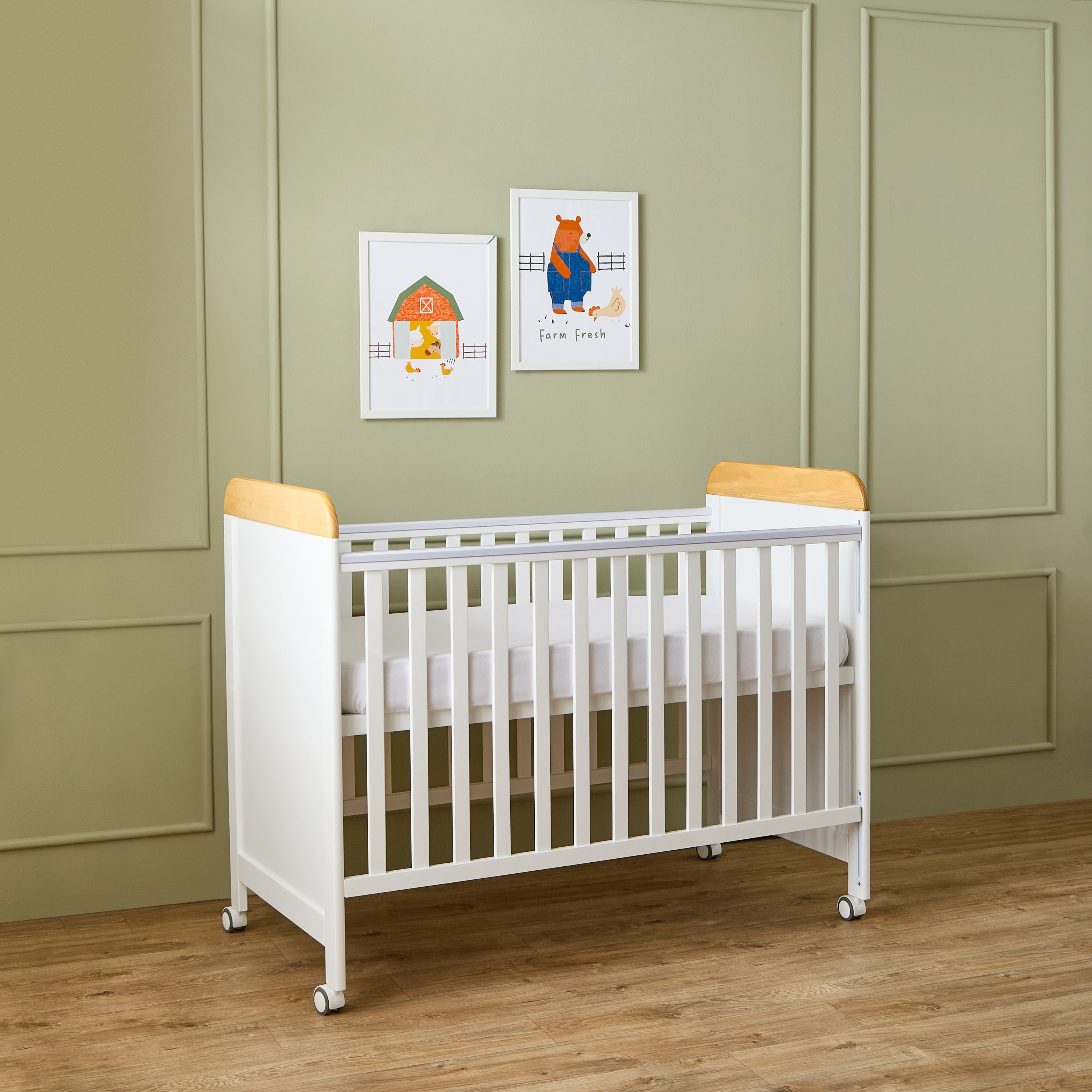 Little Bloomers May Crib with Adjustable Height (Up to 3 years)-baby-nursery-furniture-cribsandbeds-babycribs-image-4