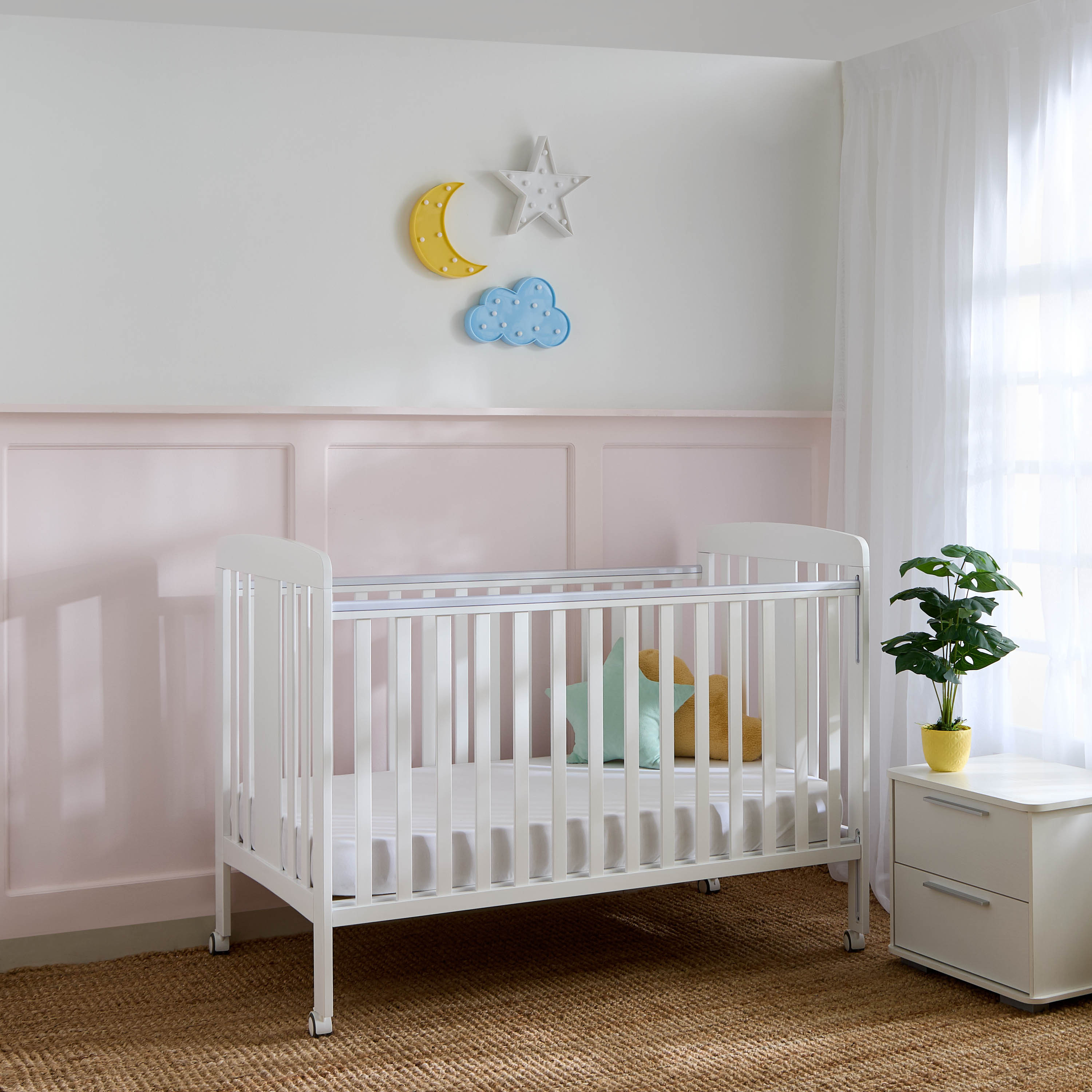 سرير أطفال بجانب منسدل من ليتل بلومرز - 70x130 سم-baby-nursery-furniture-cribsandbeds-babycribs-image-10