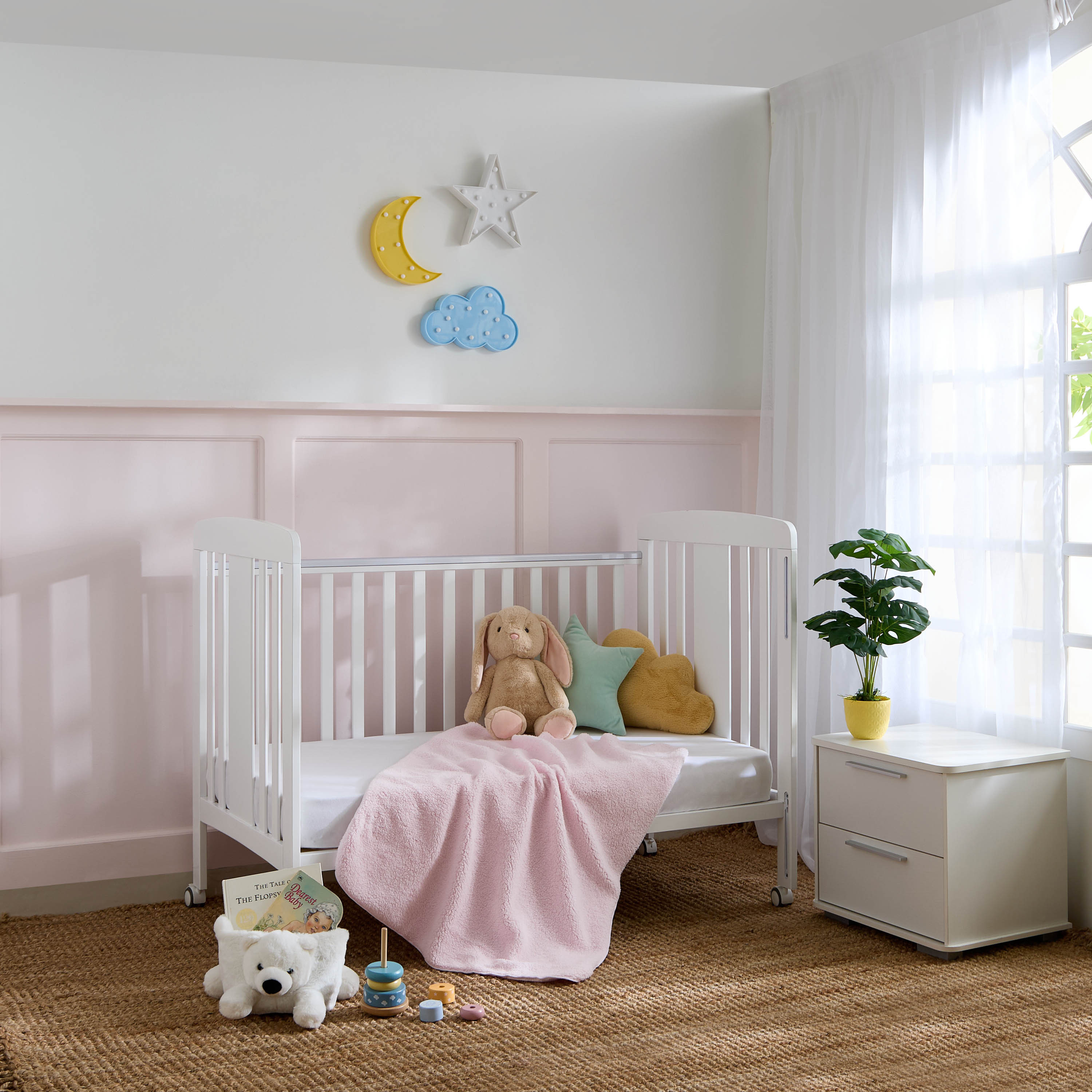 Little Bloomers Crib with Adjustable Height (Up to 3 years)-baby-nursery-furniture-cribsandbeds-babycribs-image-13