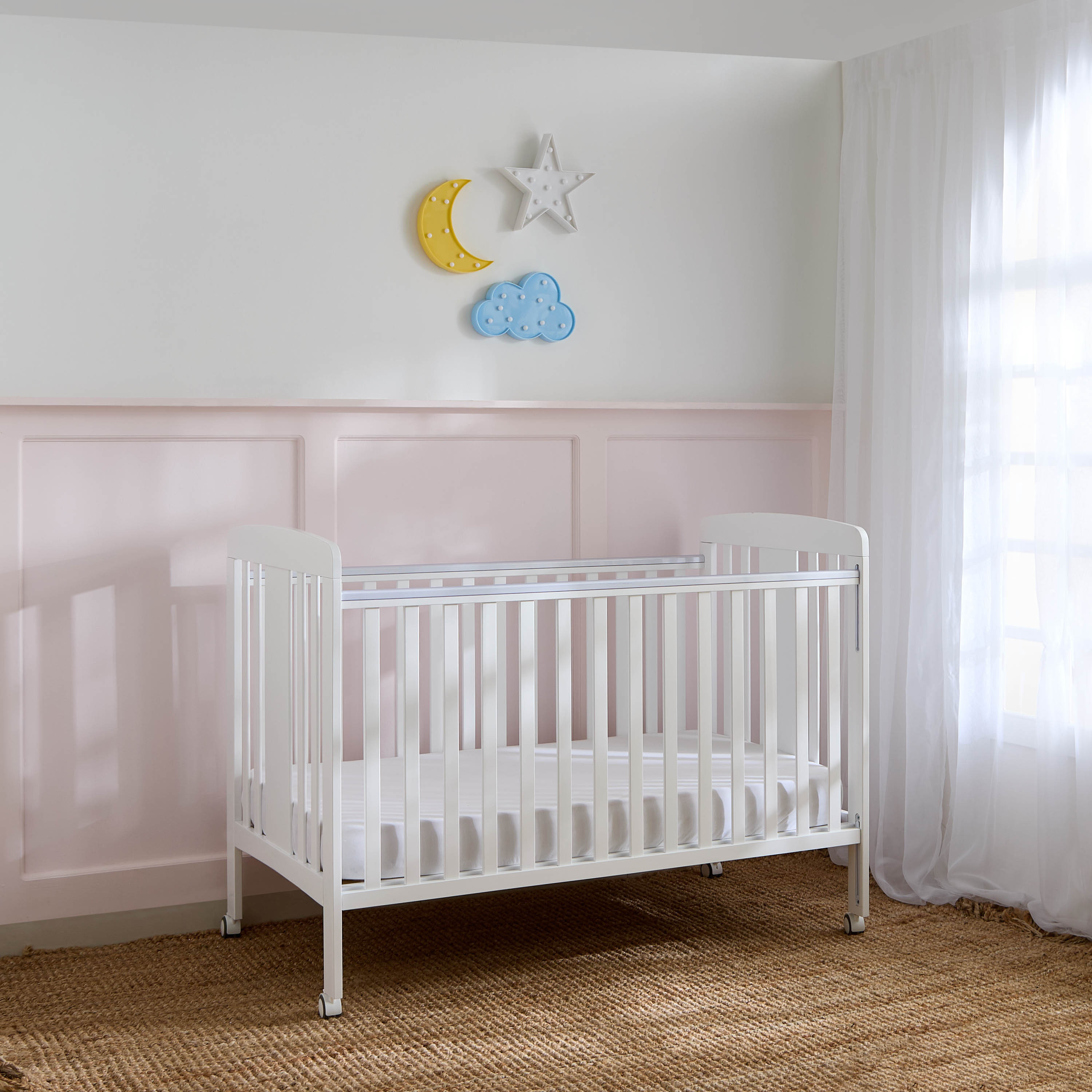 سرير أطفال بجانب منسدل من ليتل بلومرز - 70x130 سم-baby-nursery-furniture-cribsandbeds-babycribs-image-9