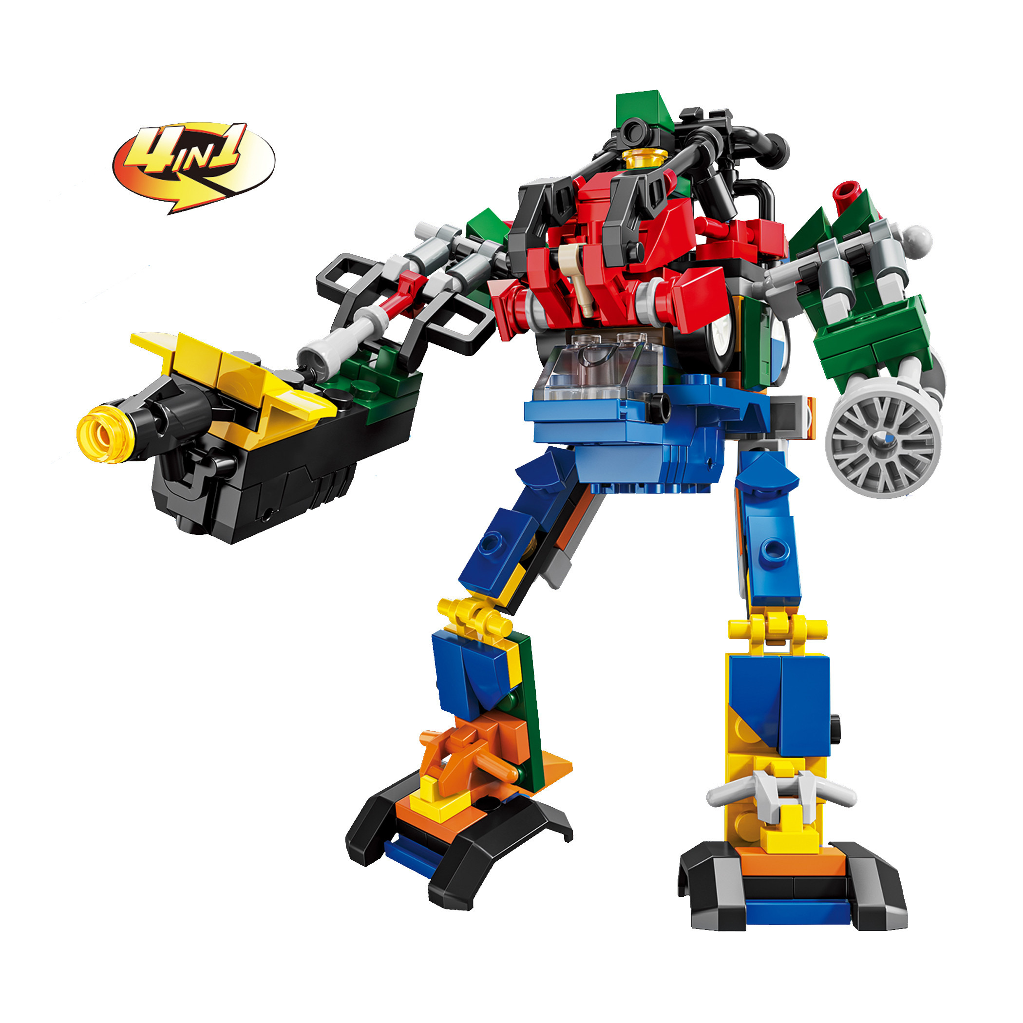 Juniors Assorted 12-Piece 4-in-1 Puzzle City Warrior Catapult Building Set-toys-buildingblocks-blocks-image-2