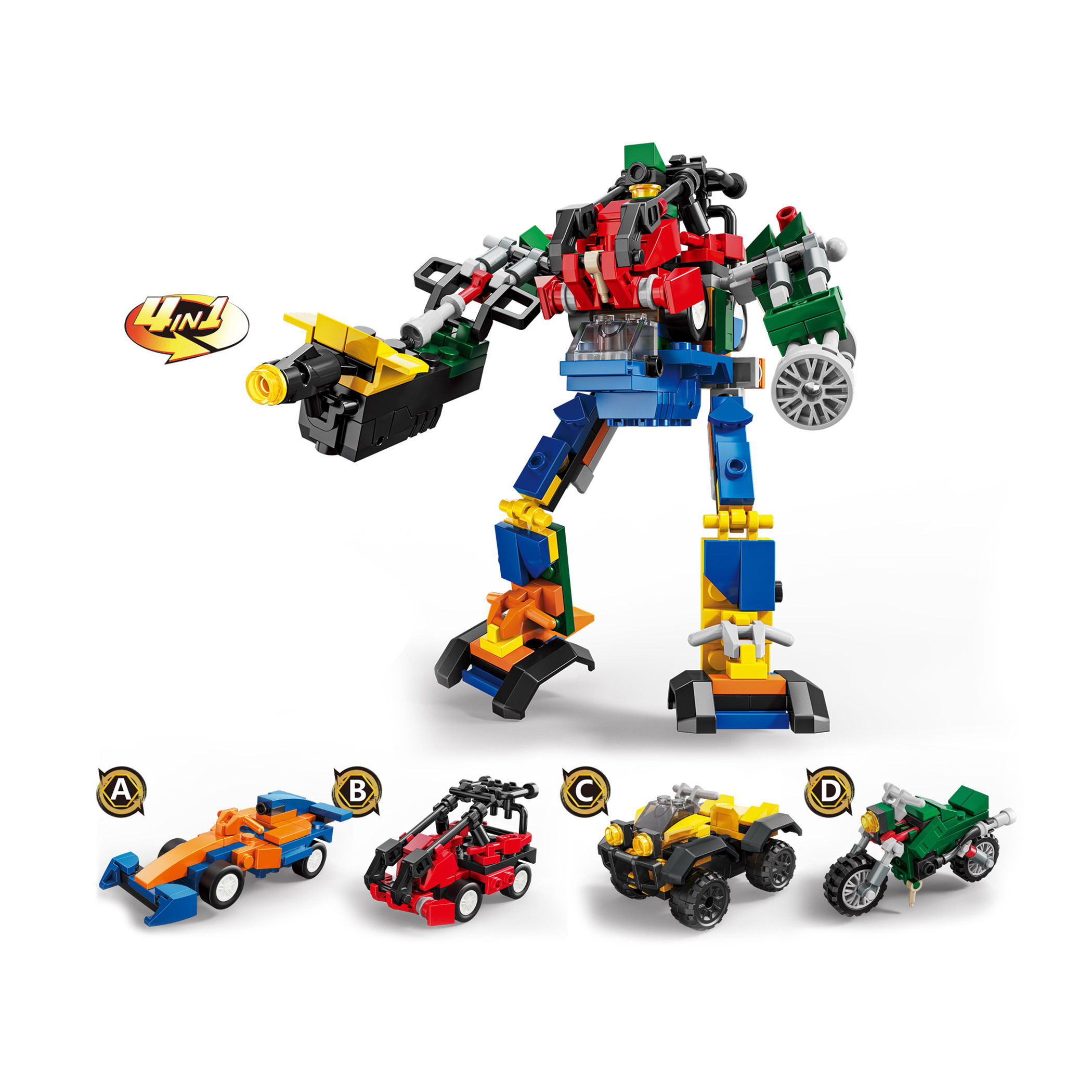 Juniors Assorted 12-Piece 4-in-1 Puzzle City Warrior Catapult Building Set-toys-buildingblocks-blocks-image-3