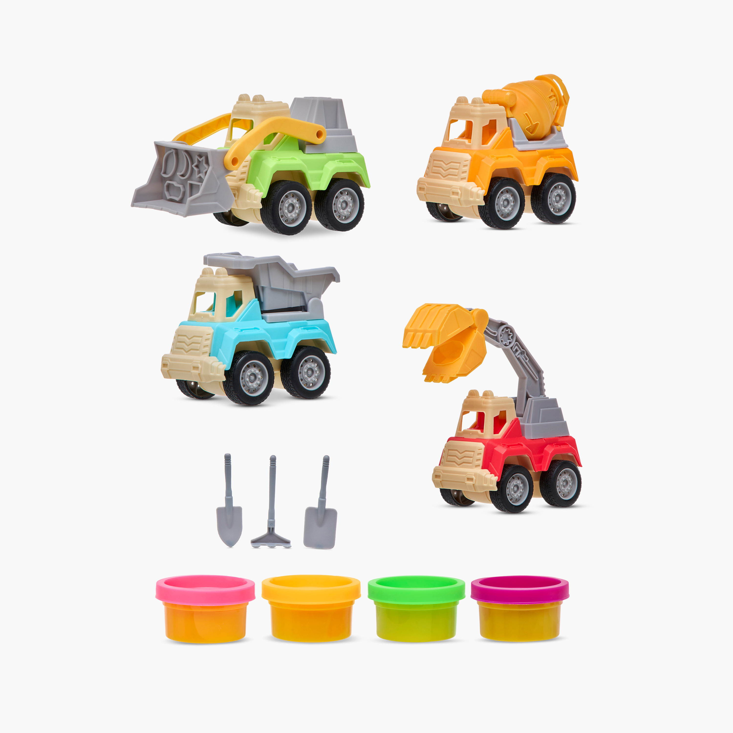 Juniors Playdough Excavator Toy Set-school-artsandcrafts-image-1
