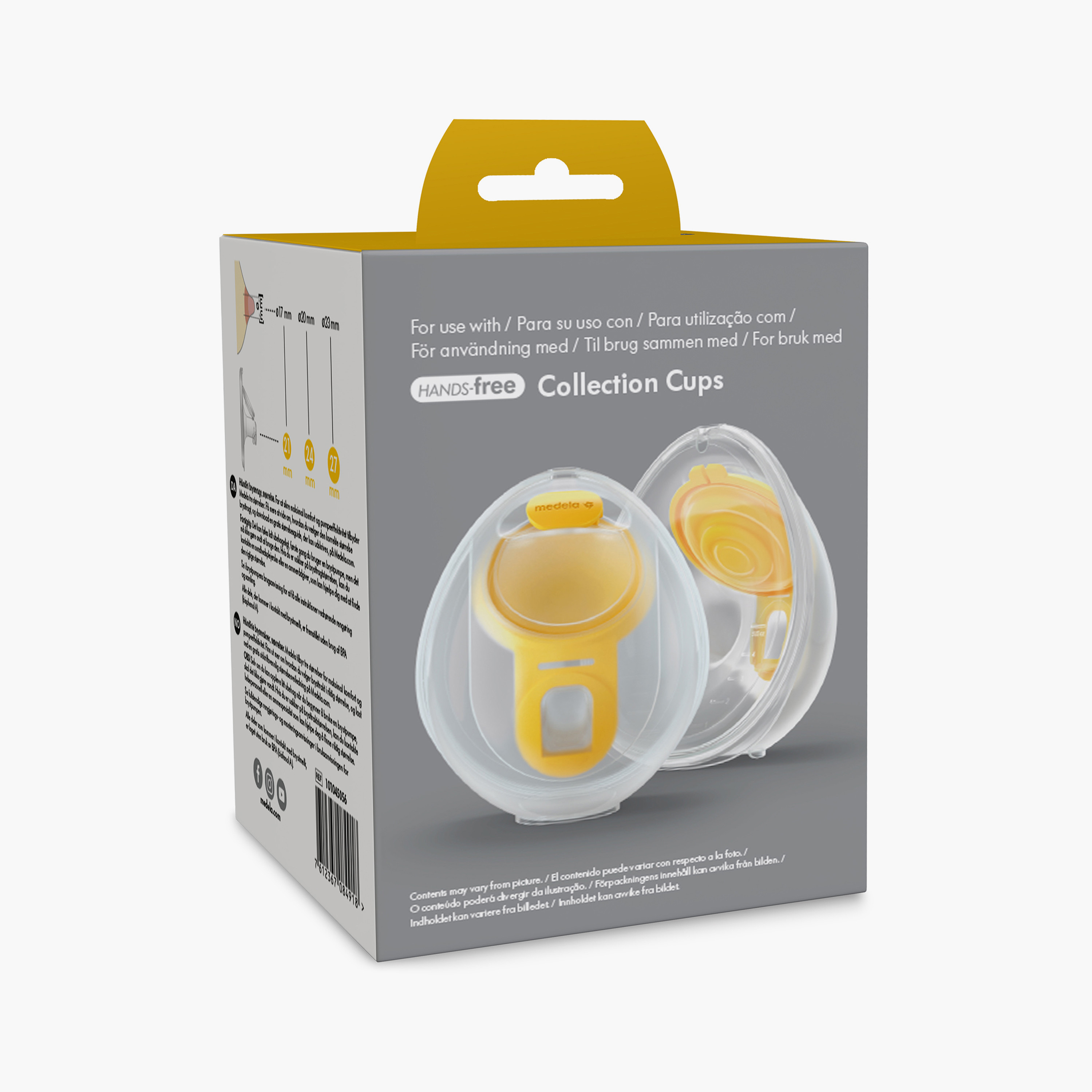 Medela 2-Piece Hands-Free Breast Shield Milk Collection Cups - 21 mm-baby-feeding-breastfeedingandcare-image-3
