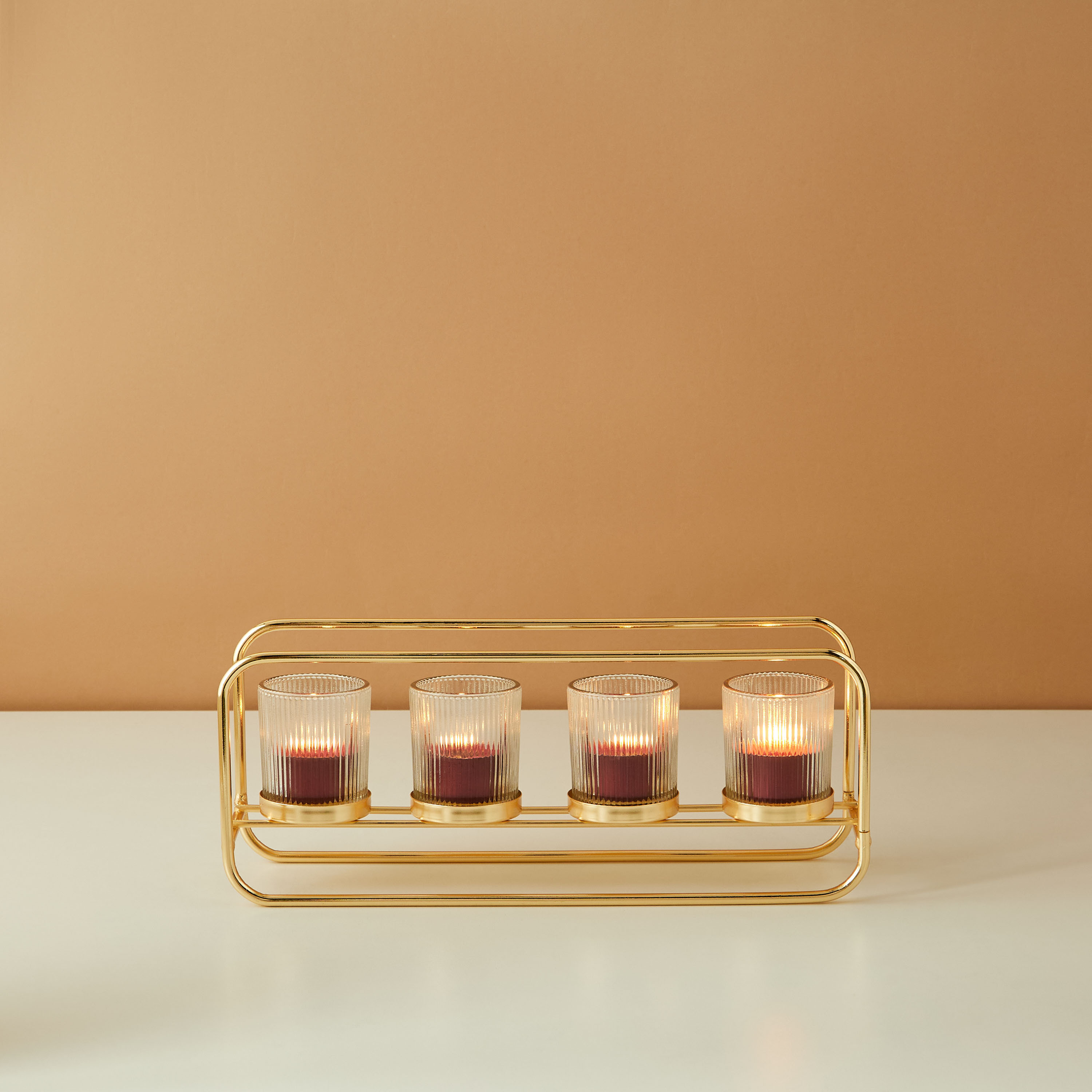 Metallic 4-Piece Votive and Holder Set-household-decor-candleholdersandlanterns-image-2