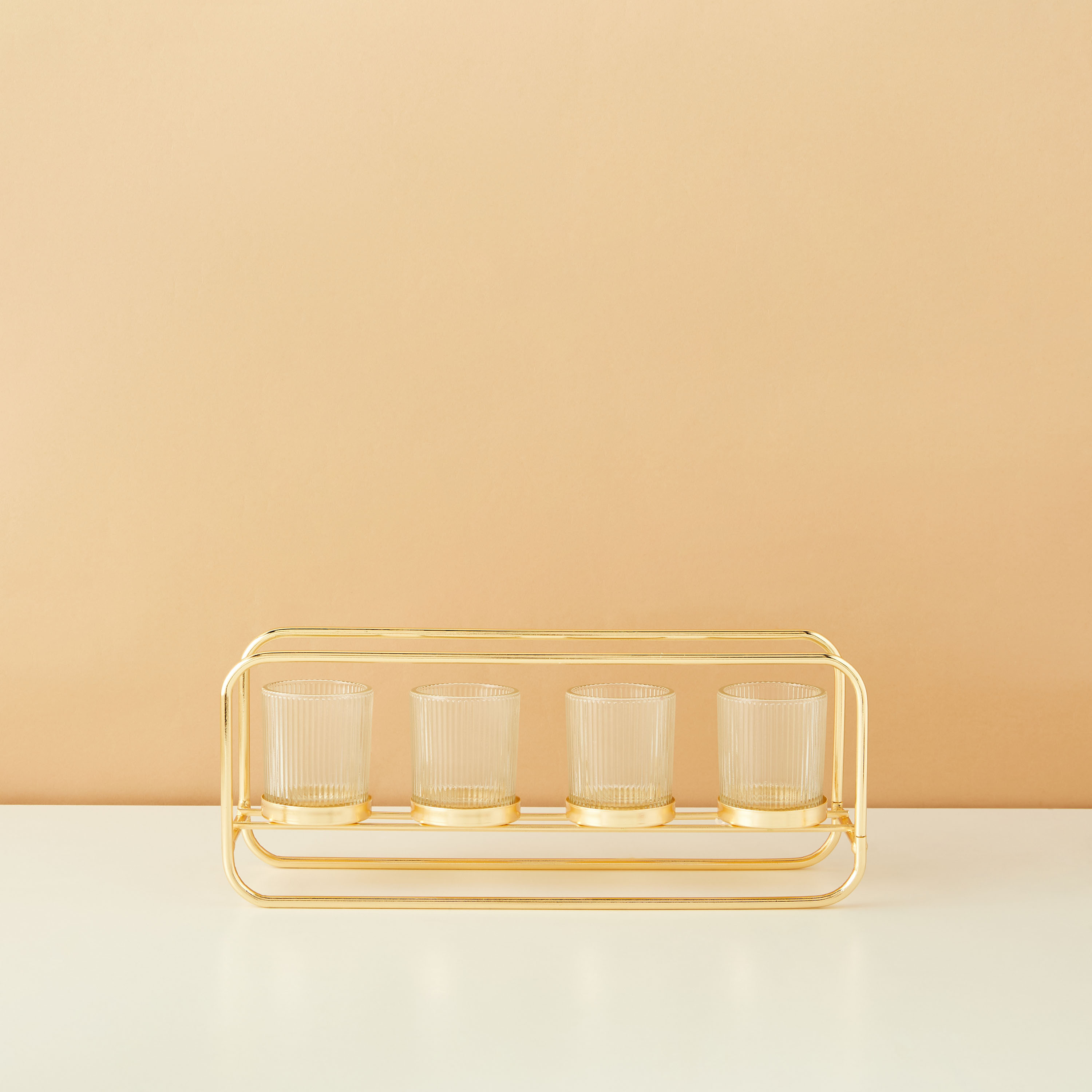 Metallic 4-Piece Votive and Holder Set-household-decor-candleholdersandlanterns-image-3