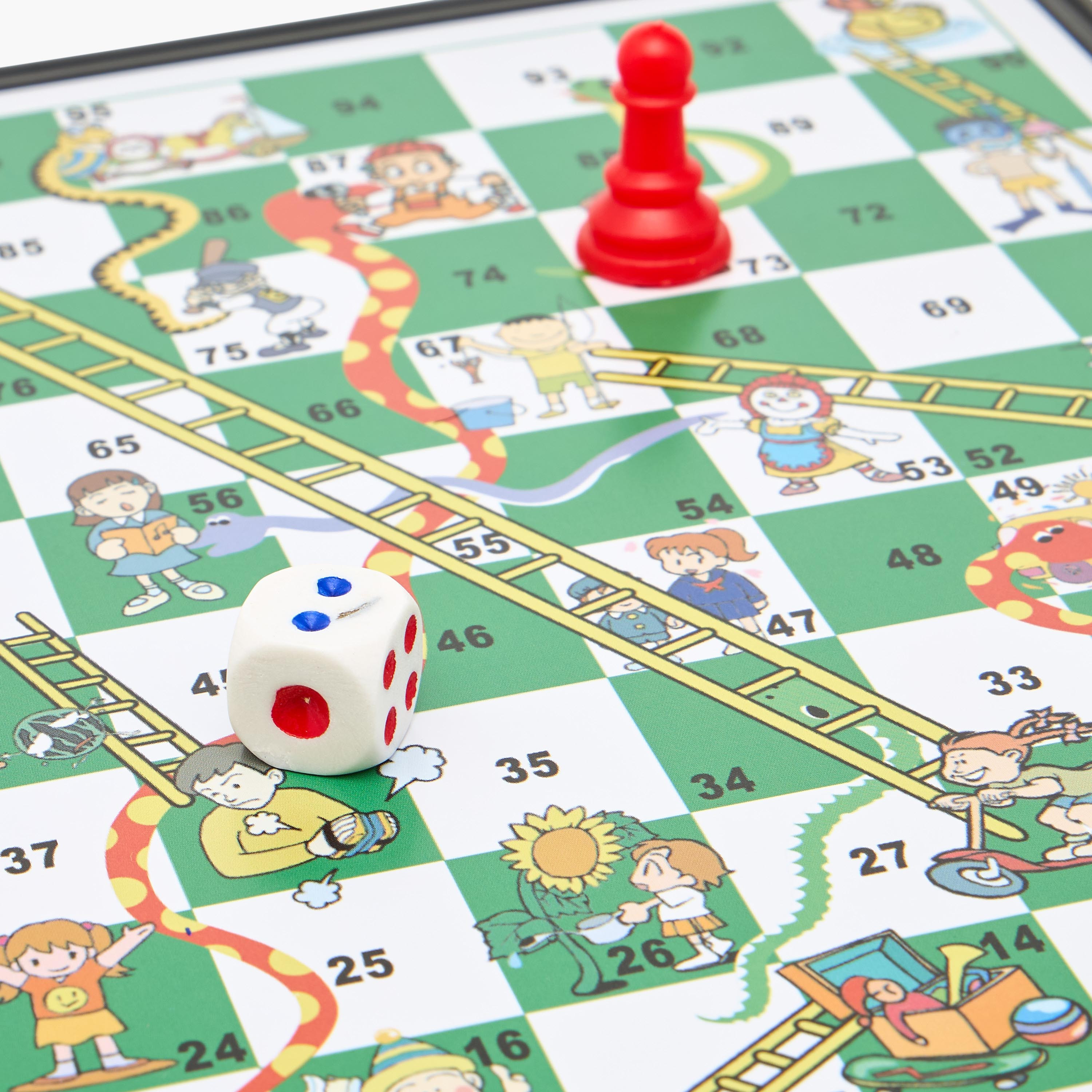 لعبة لوحية اللودو والسلم والثعبان 2 في 1-toys-blocksandpuzzles-image-2