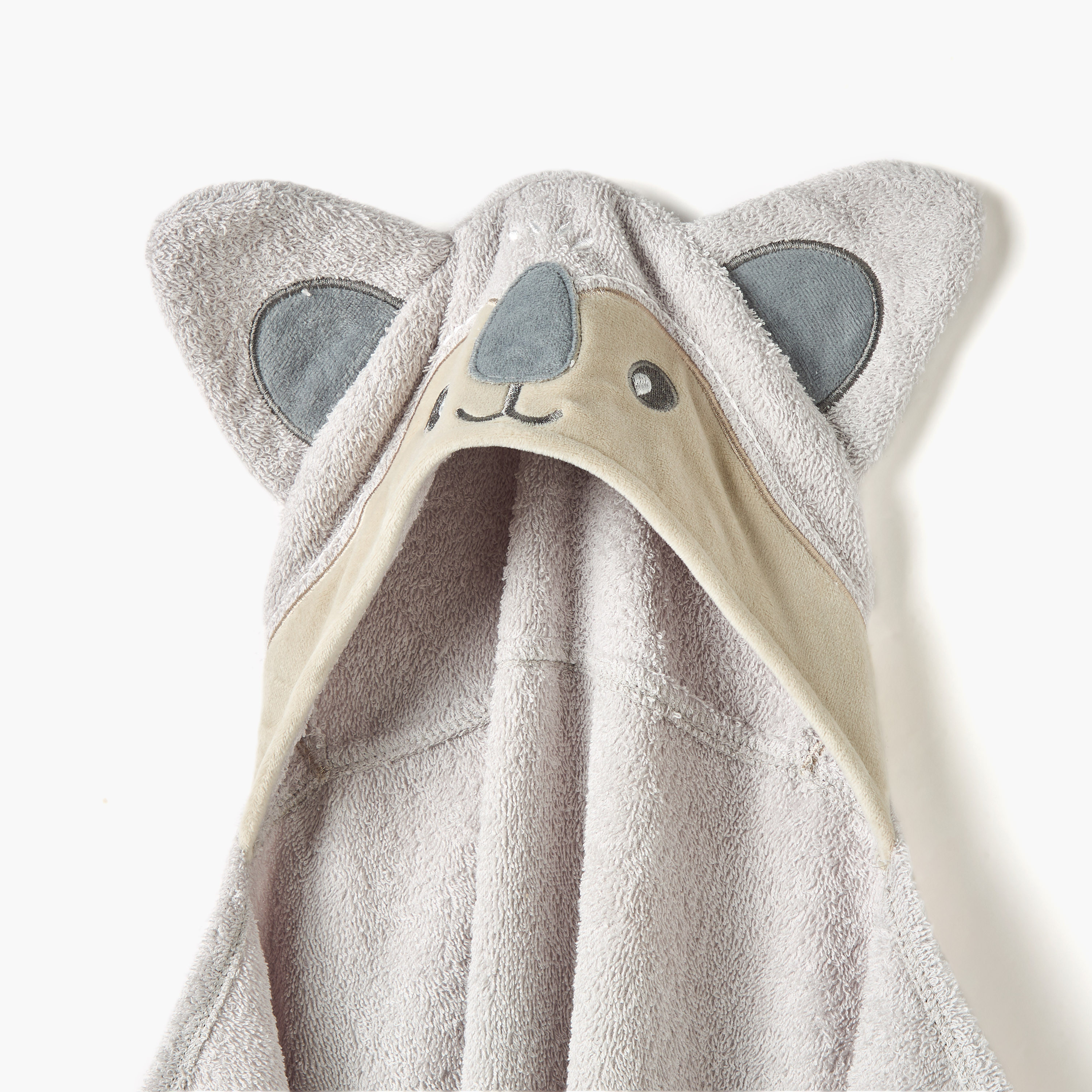 Juniors Koala Applique Hooded Towel - 76x76 cm-baby-bathandcare-towels-image-2