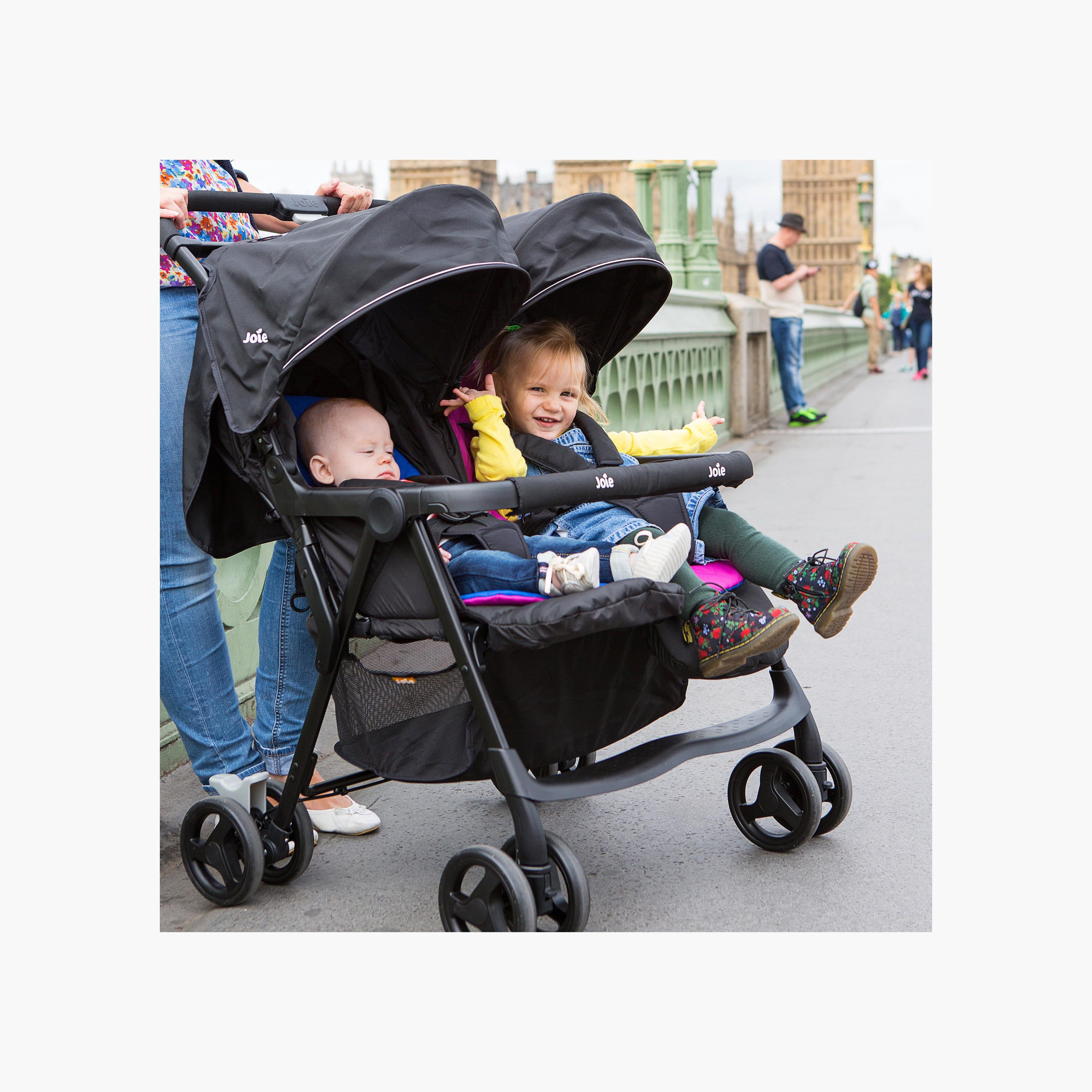 عربة أطفال إير توين بنظام طي بزر ضغط وقفل للعجلات من جوي-baby-gear-strollersandprams-strollers-image-9