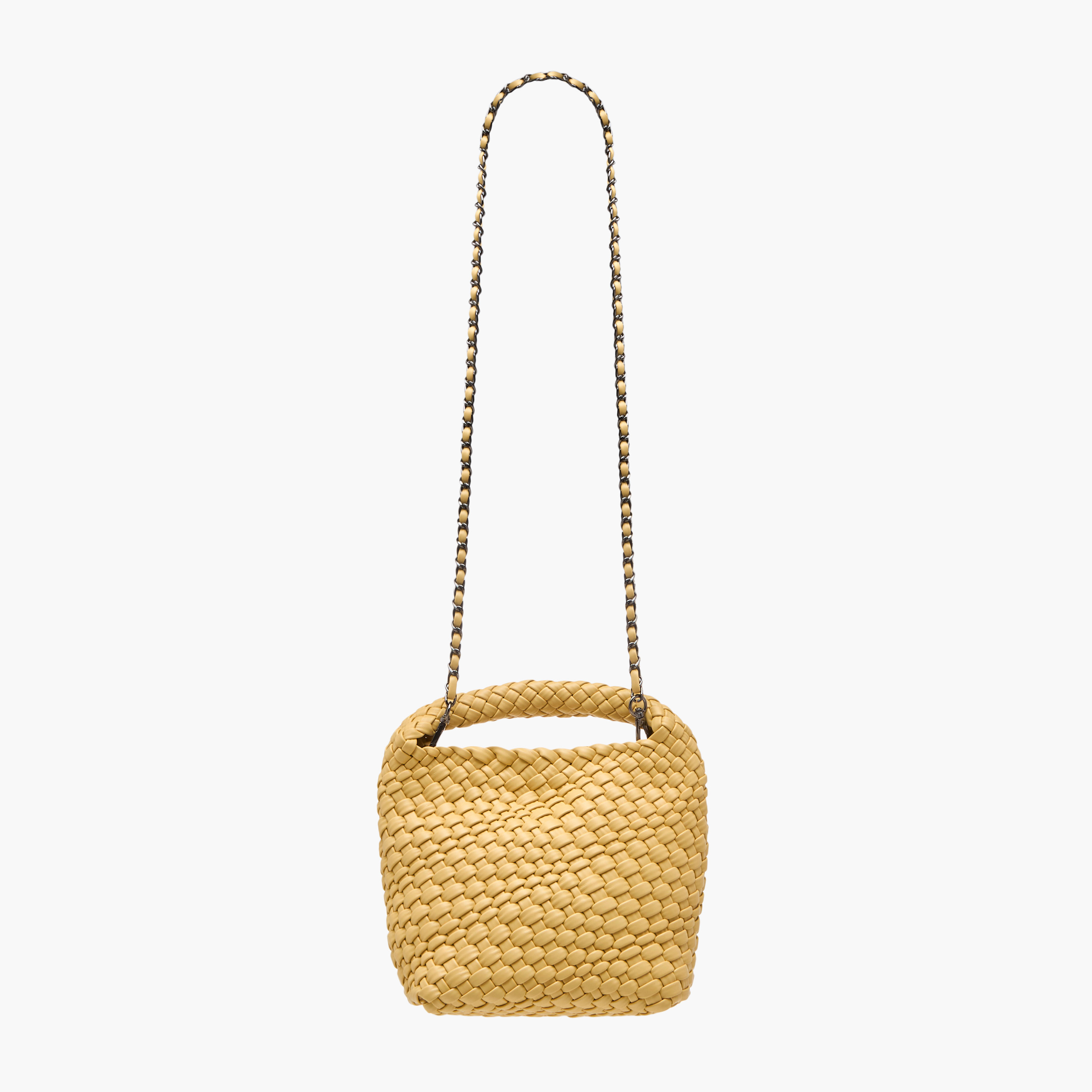 Sasha Textured Hobo Bag with Chain Strap and Pouch-women-bagsandwallets-handbags-image-3