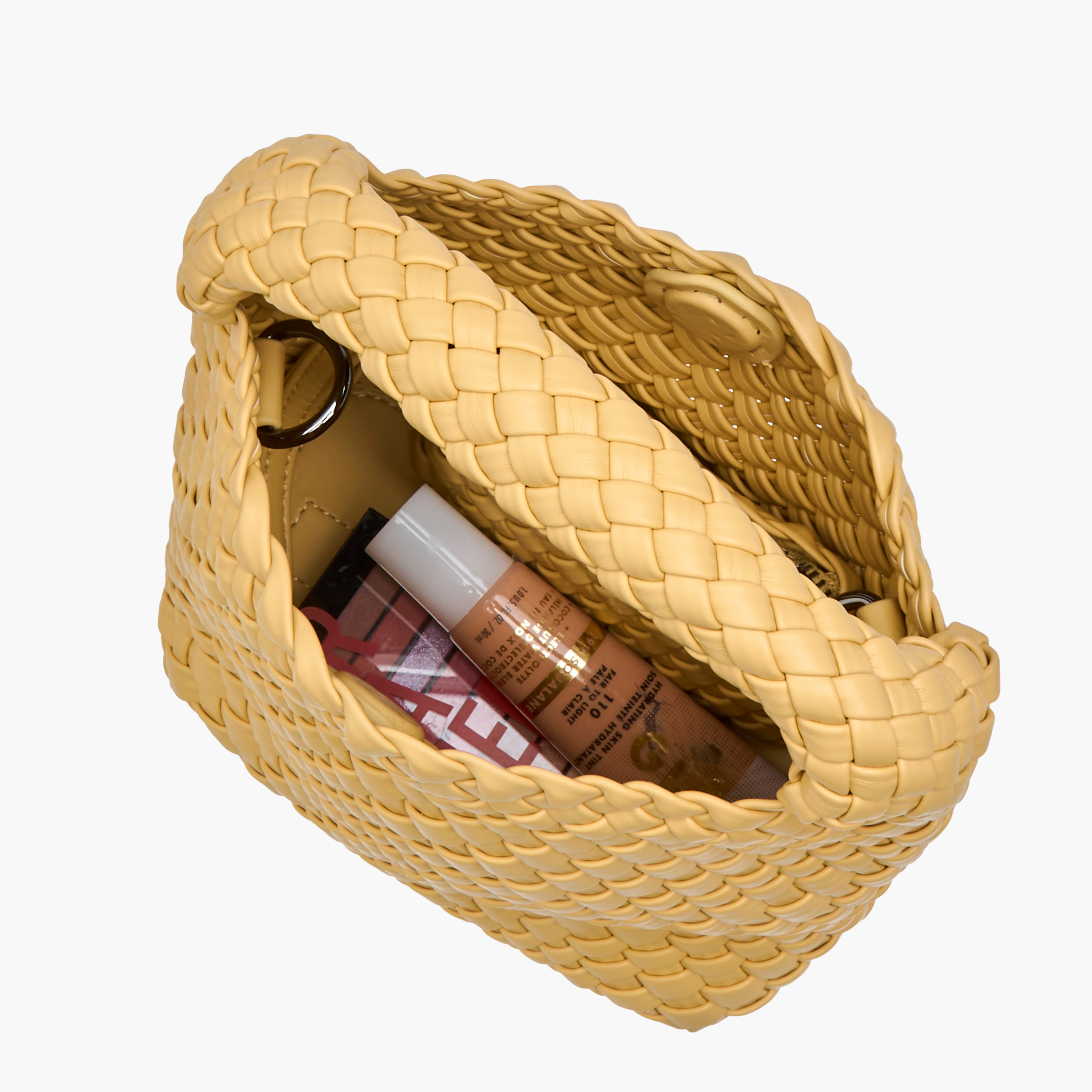 Sasha Textured Hobo Bag with Chain Strap and Pouch-women-bagsandwallets-handbags-image-9