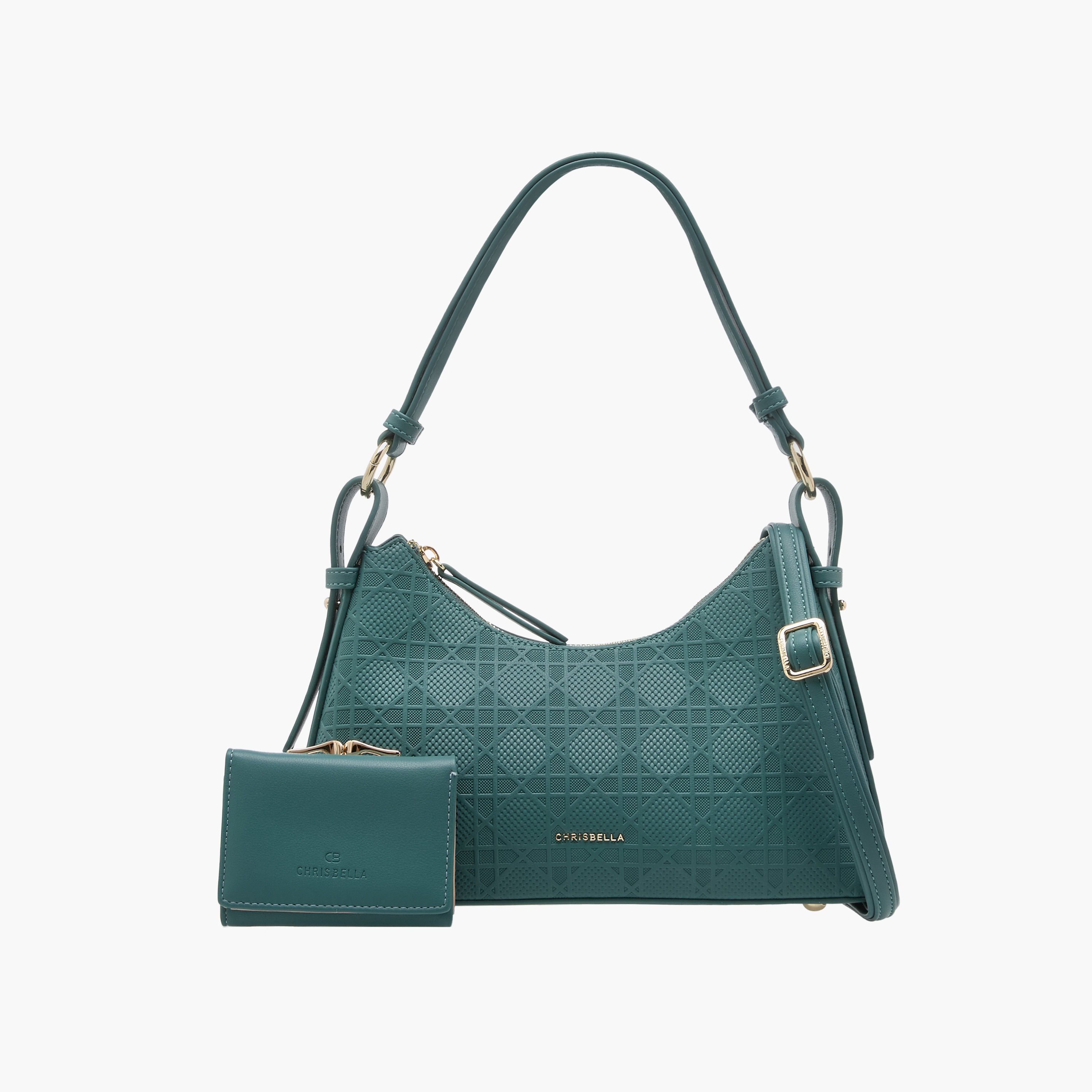 طقم شنطة كروس بودي بارزة الملمس ومحفظة من كريسبيلا-women-bagsandwallets-handbags-image-1