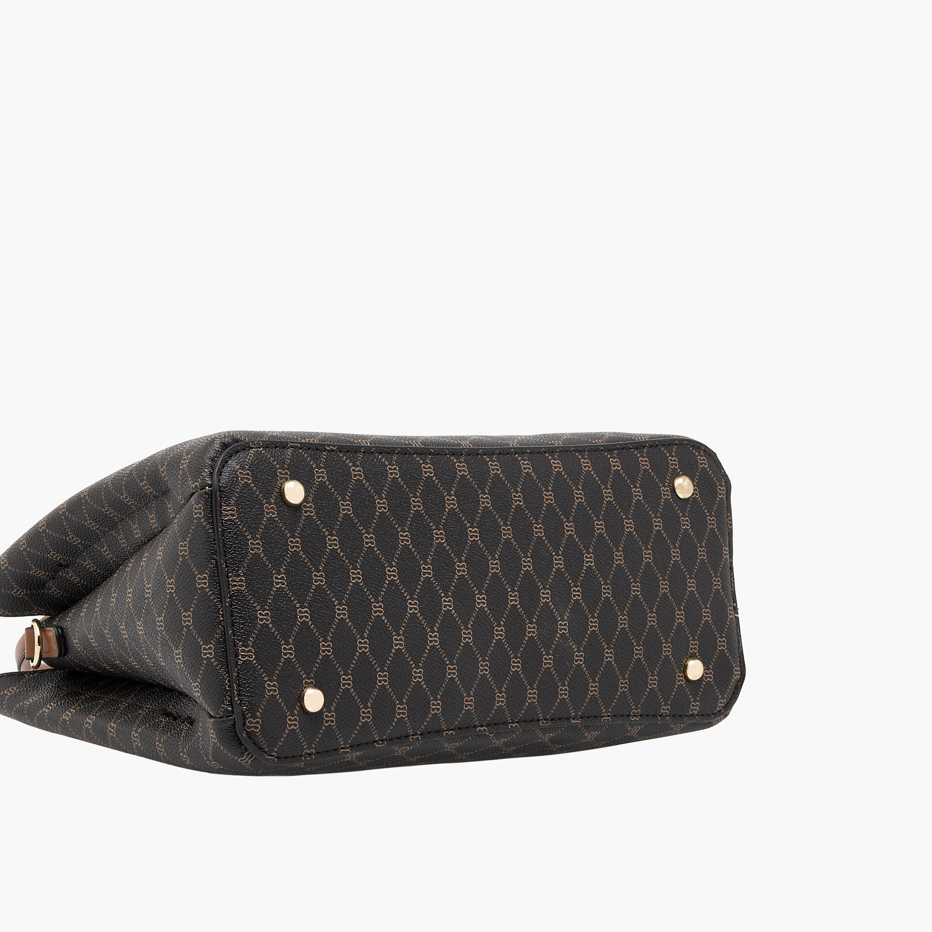 Bessie London Monogram Print Tote Bag with Double Handles and Zip Around Wallet-women-bagsandwallets-handbags-image-8