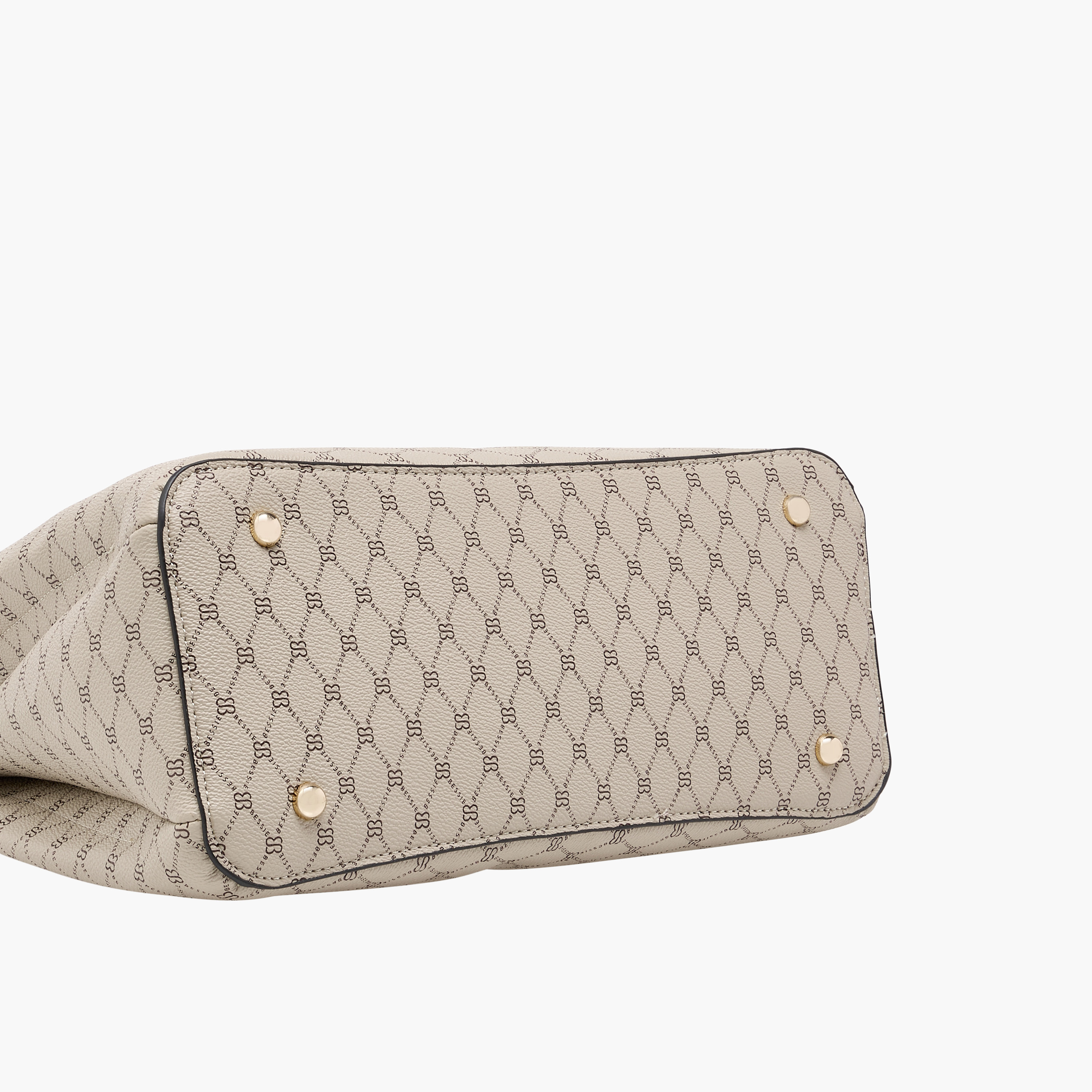Bessie London Monogram Print Tote Bag with Double Handles and Zip Around Wallet-women-bagsandwallets-handbags-image-8
