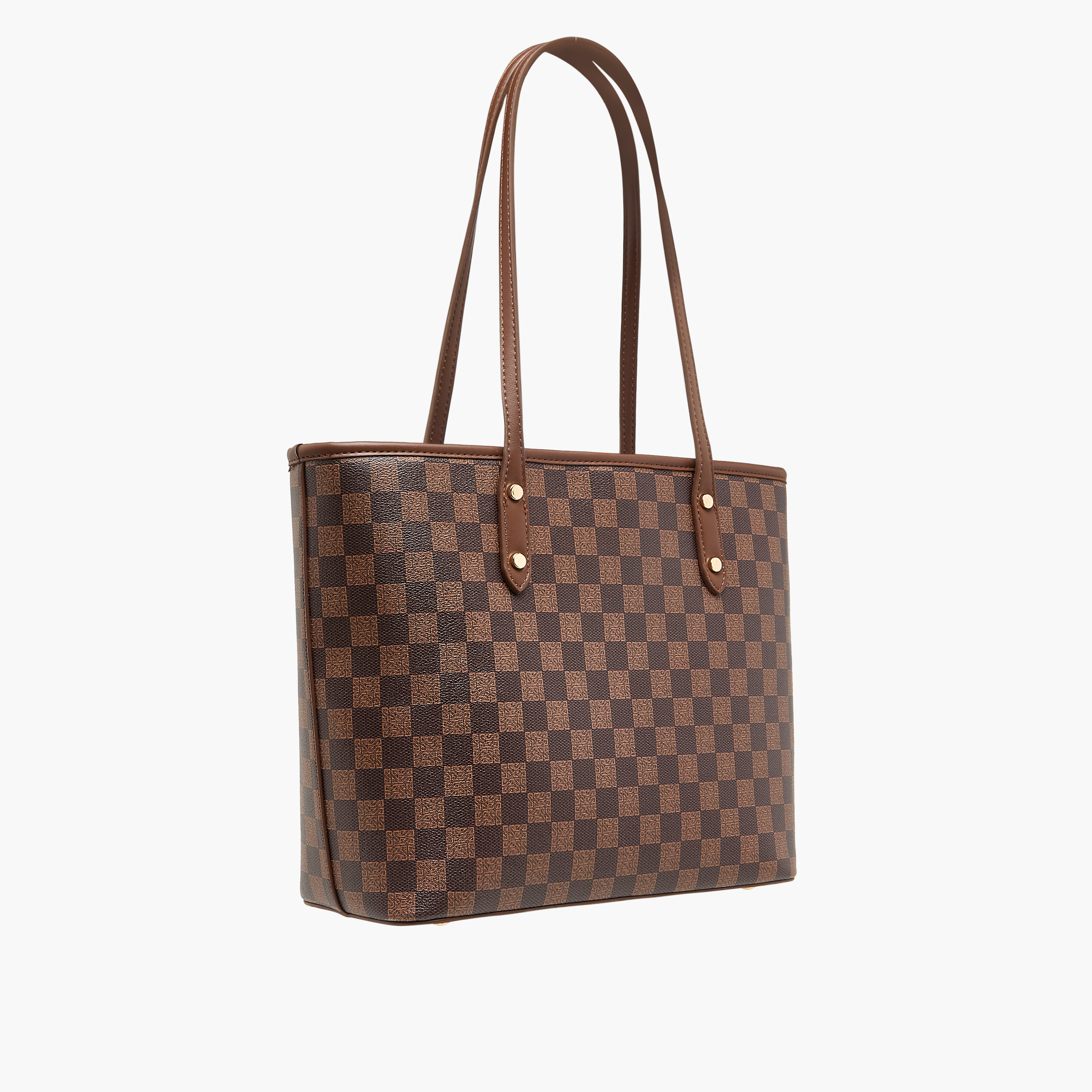 شنطة توت بمقابض مزدوجة وسحاب إغلاق وطبعات مونوجرام من ساشا-women-bagsandwallets-handbags-image-4