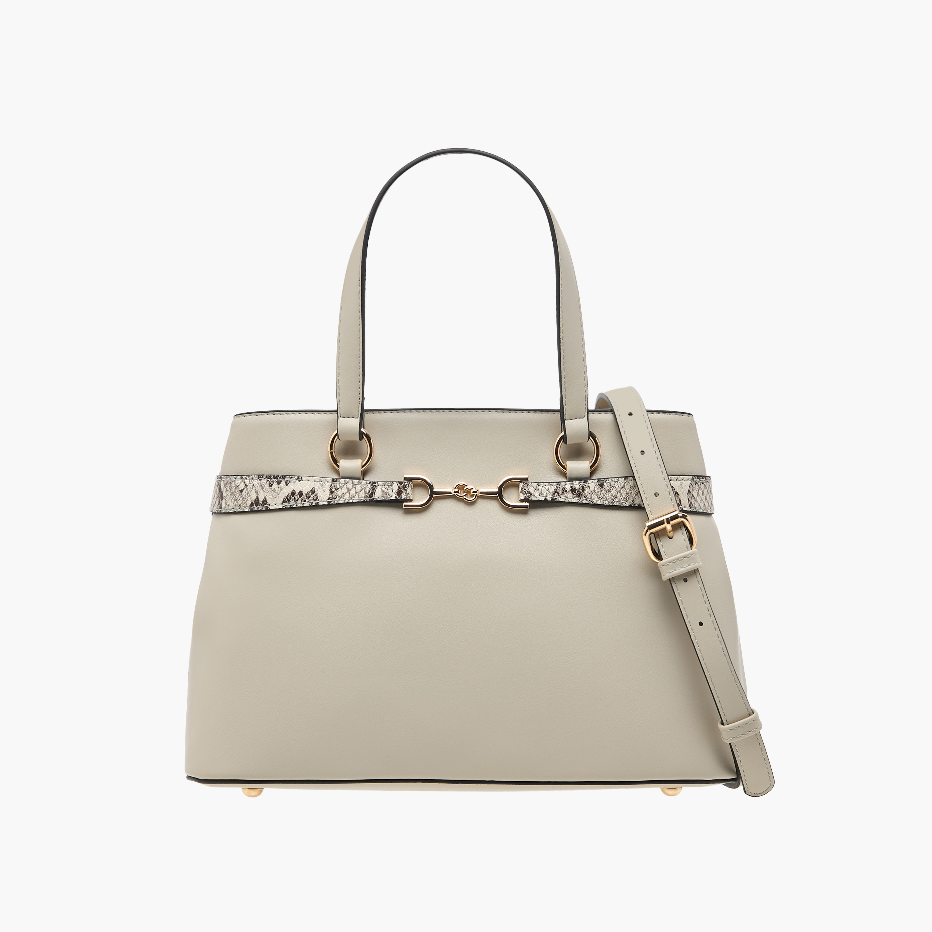Celeste Textured Tote Bag with Zip Closure and Detachable Strap-women-bagsandwallets-handbags-image-1