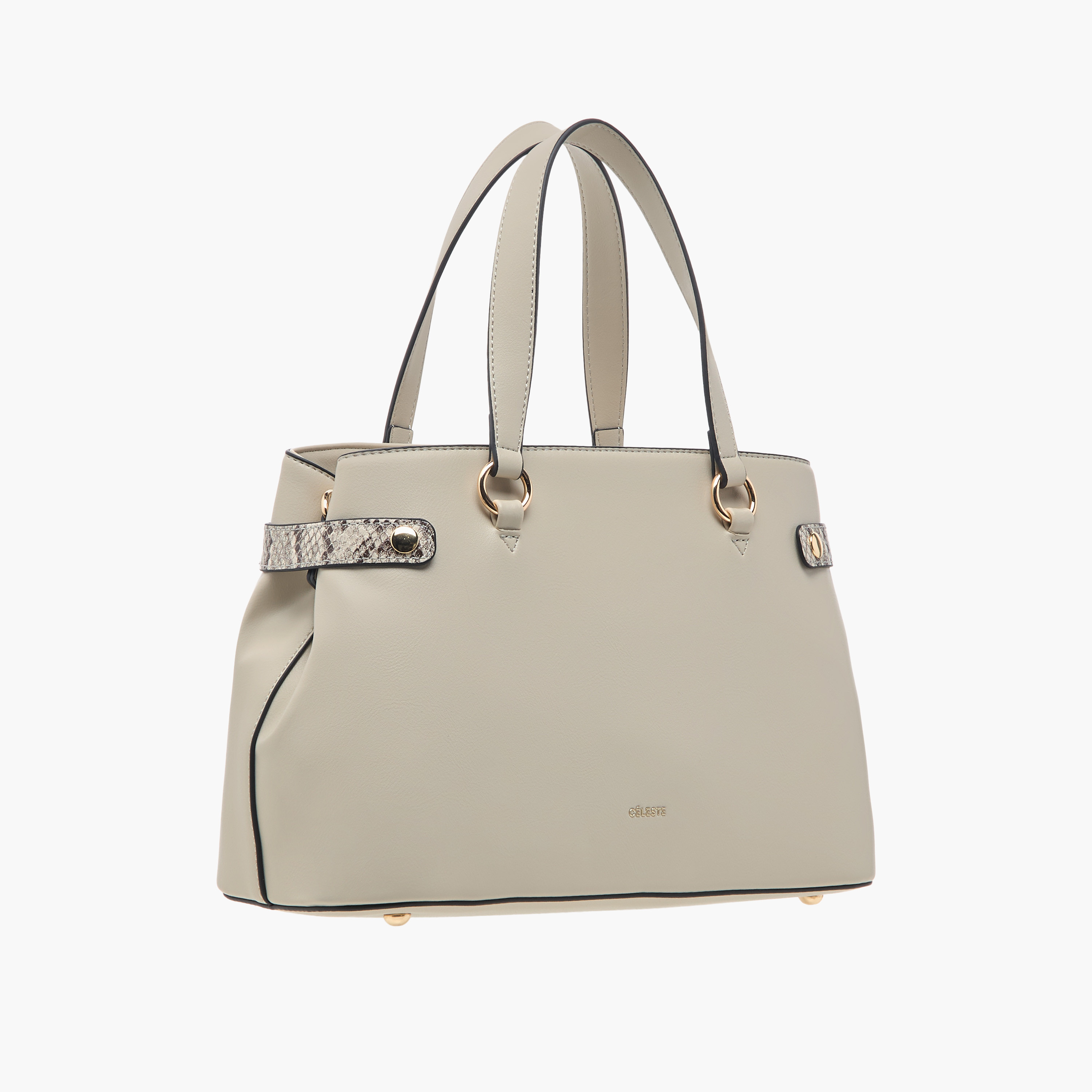 Celeste Textured Tote Bag with Zip Closure and Detachable Strap-women-bagsandwallets-handbags-image-3