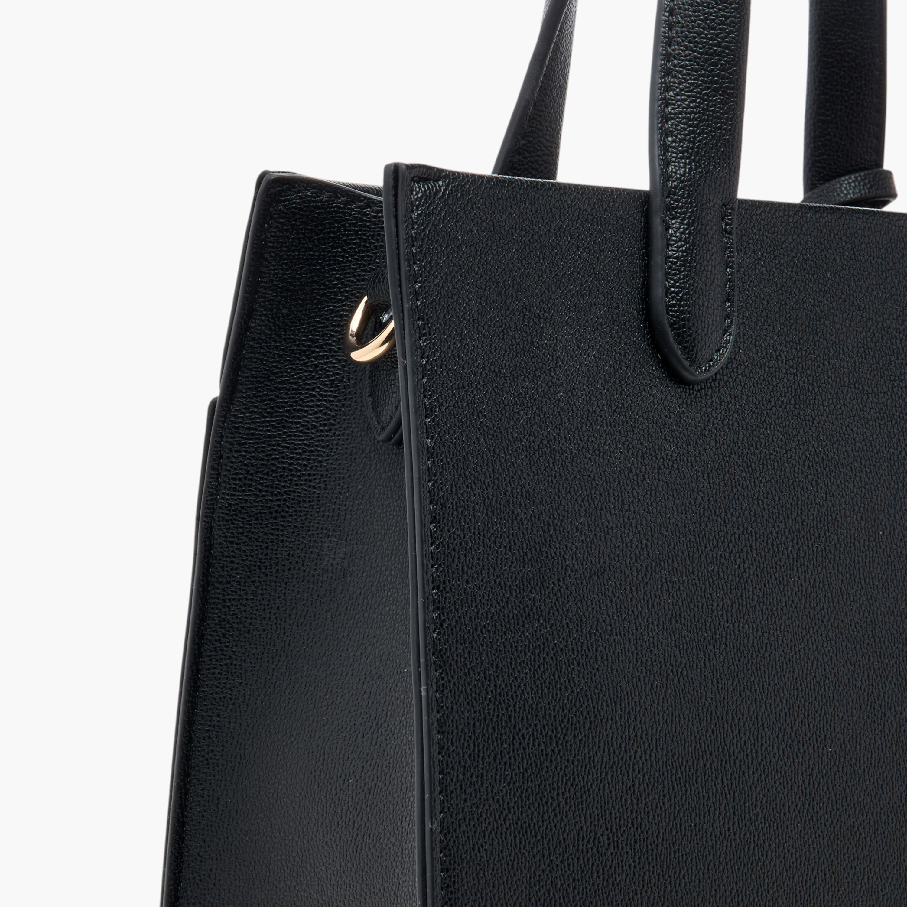 Celeste Textured Tote Bag with Double Handles and Detachable Strap-women-bagsandwallets-handbags-image-5