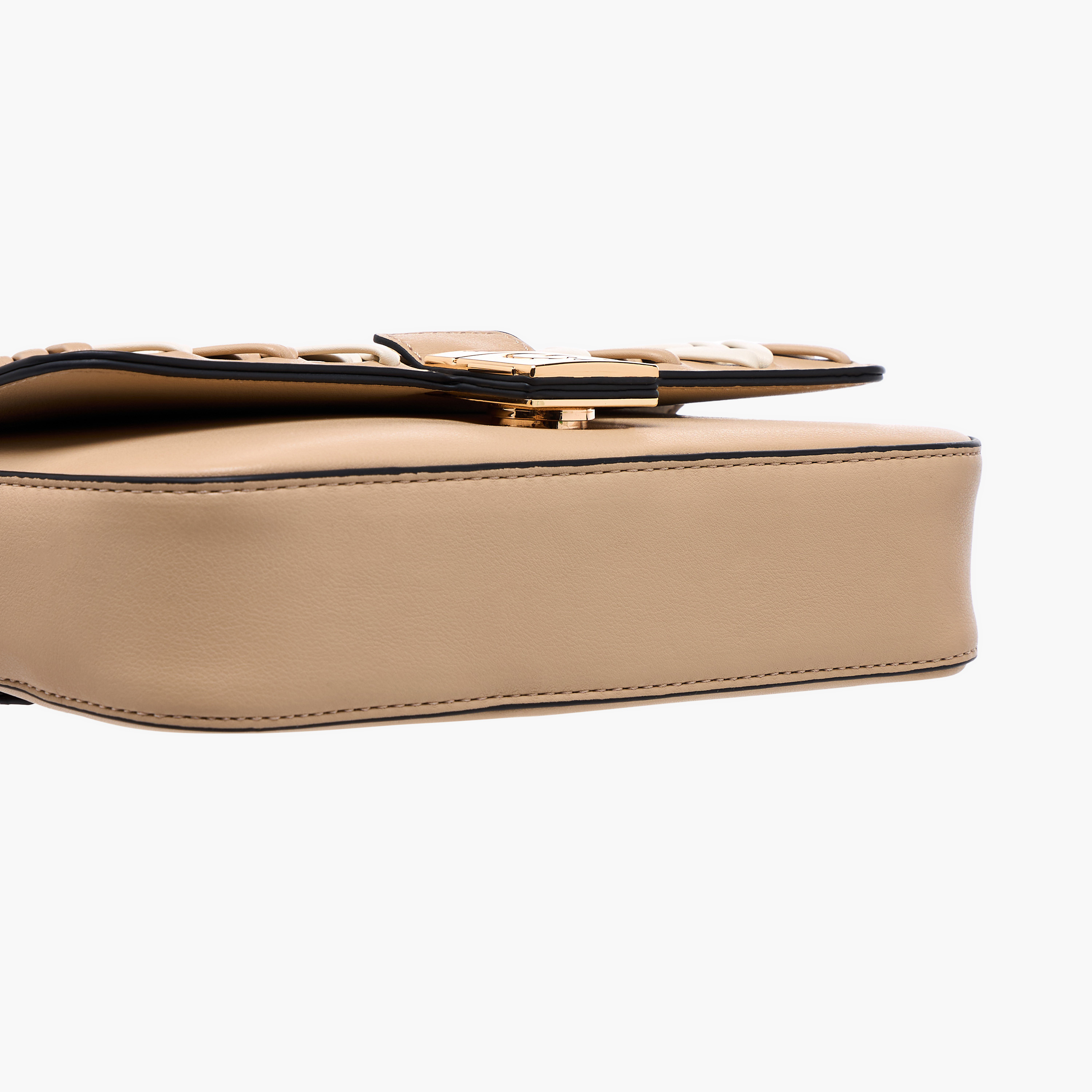 Celeste Textured Crossbody Bag with Flap Closure and Chain Strap-women-bagsandwallets-handbags-image-7