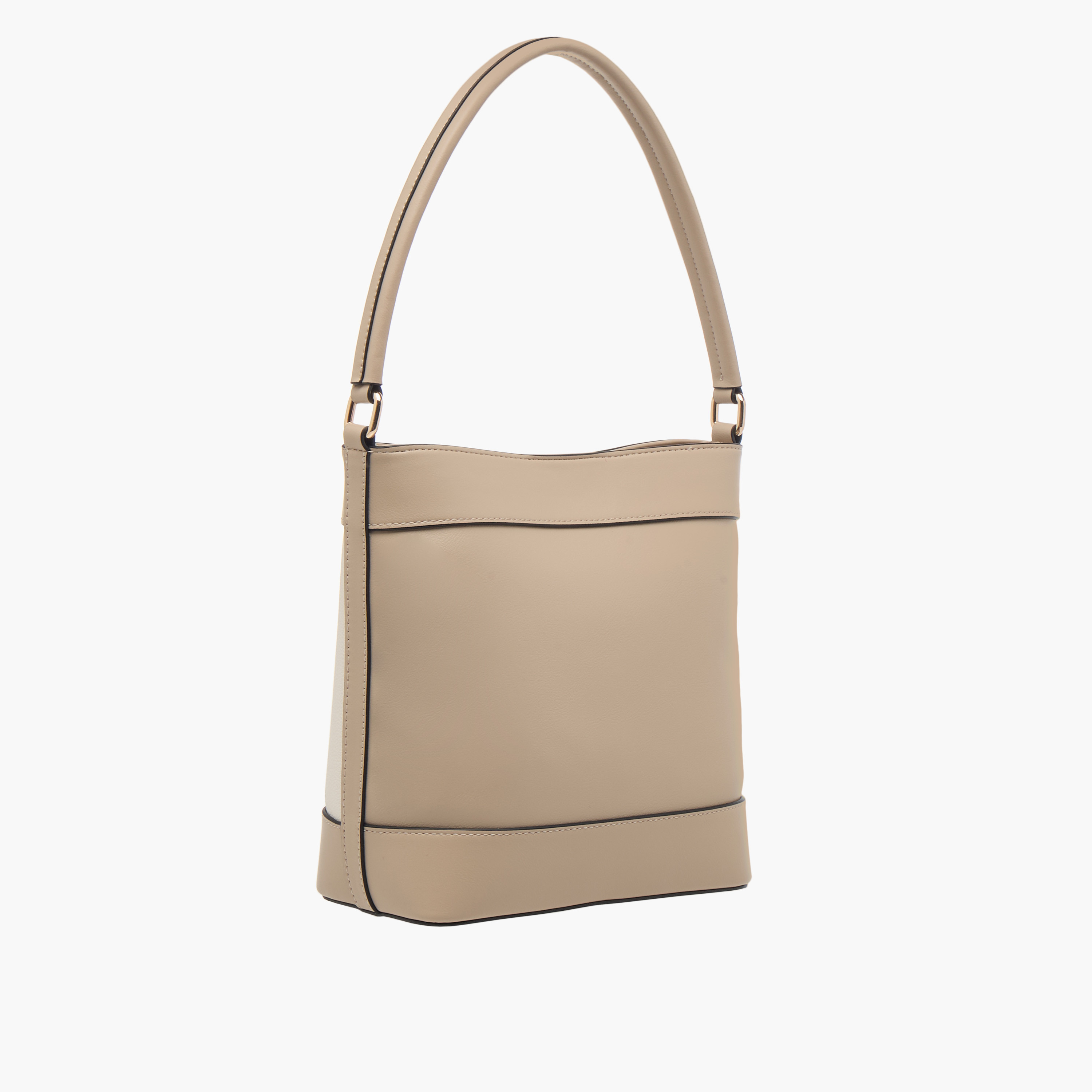شنطة دلو مخططة بحزام قابل للفصل من سيليست-women-bagsandwallets-handbags-image-4