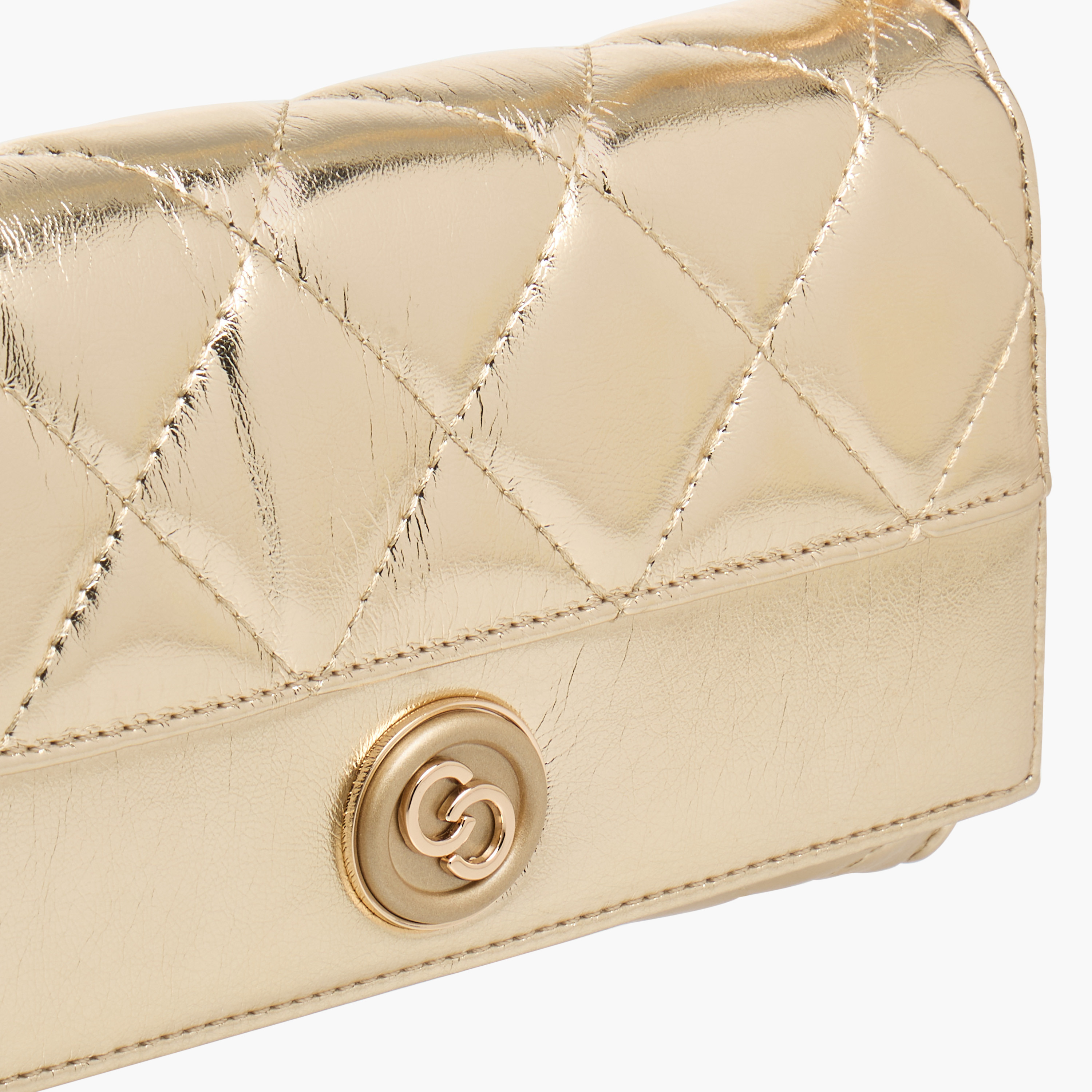Celeste Quilted Crossbody Bag with Flap Closure and Chain Strap-women-bagsandwallets-handbags-image-4