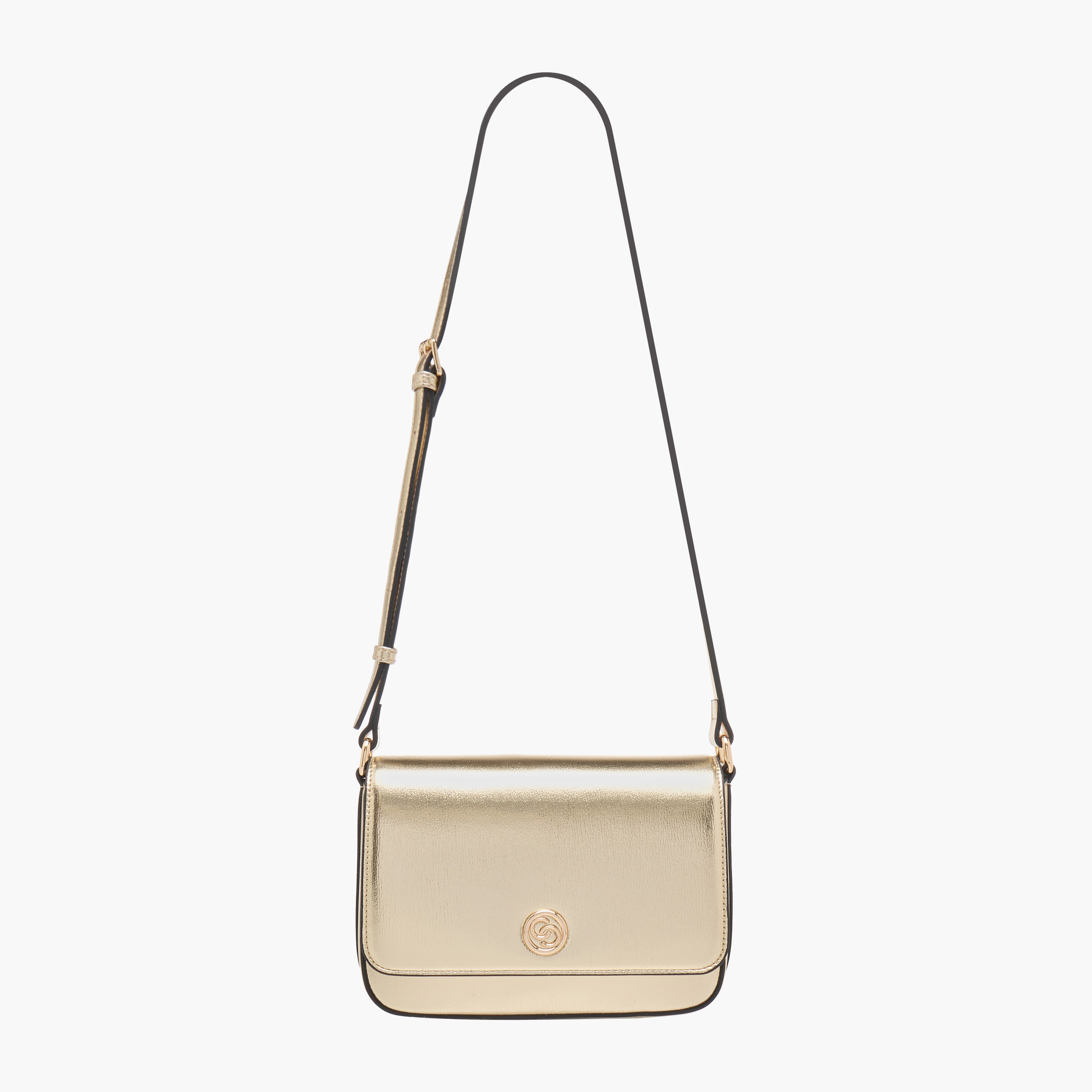 شنطة كروس بودي ميتاليك بطية إغلاق وحزام قابل للتعديل من سيليست-women-bagsandwallets-handbags-image-2