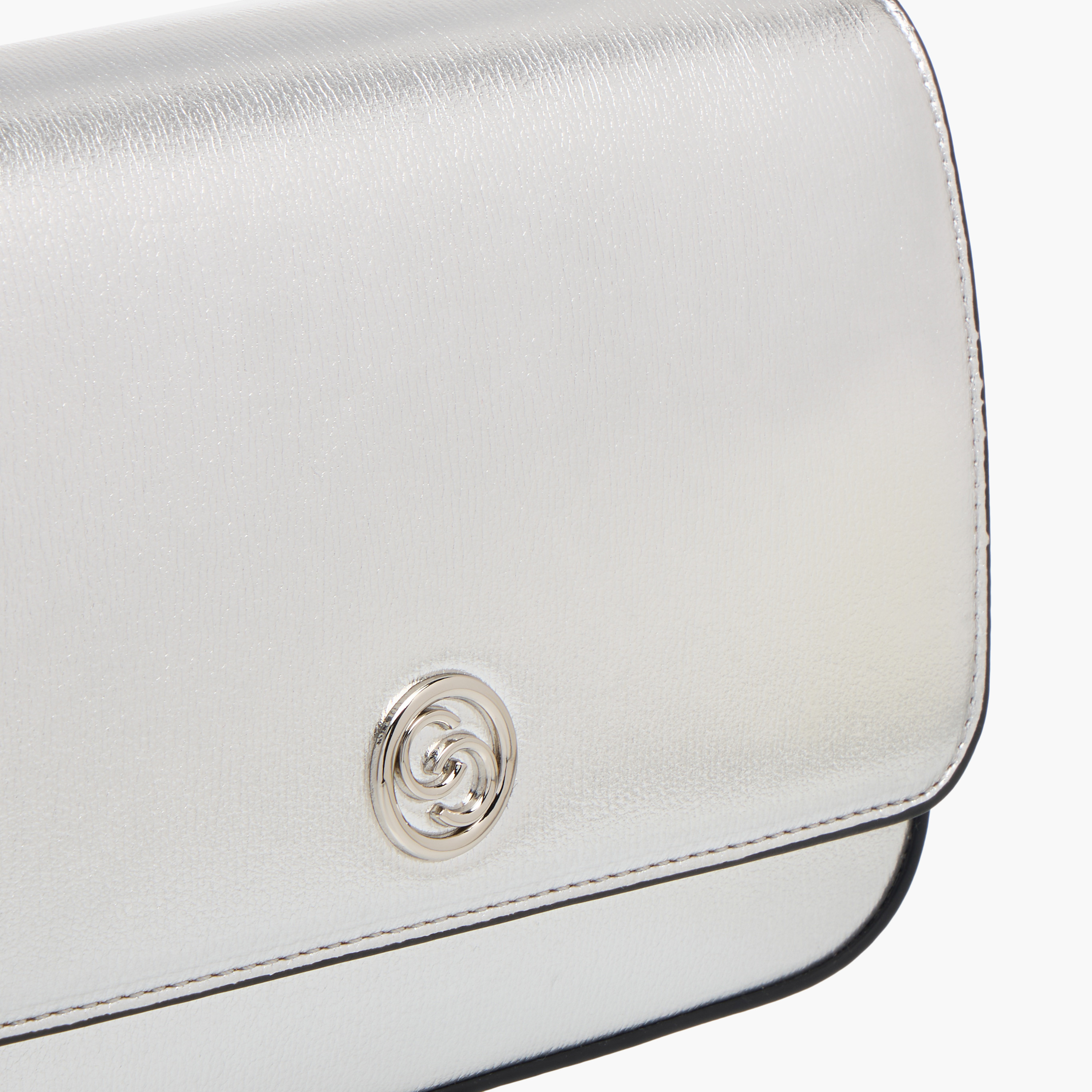 Celeste Metallic Crossbody Bag with Flap Closure and Adjustable Strap-women-bagsandwallets-handbags-image-5